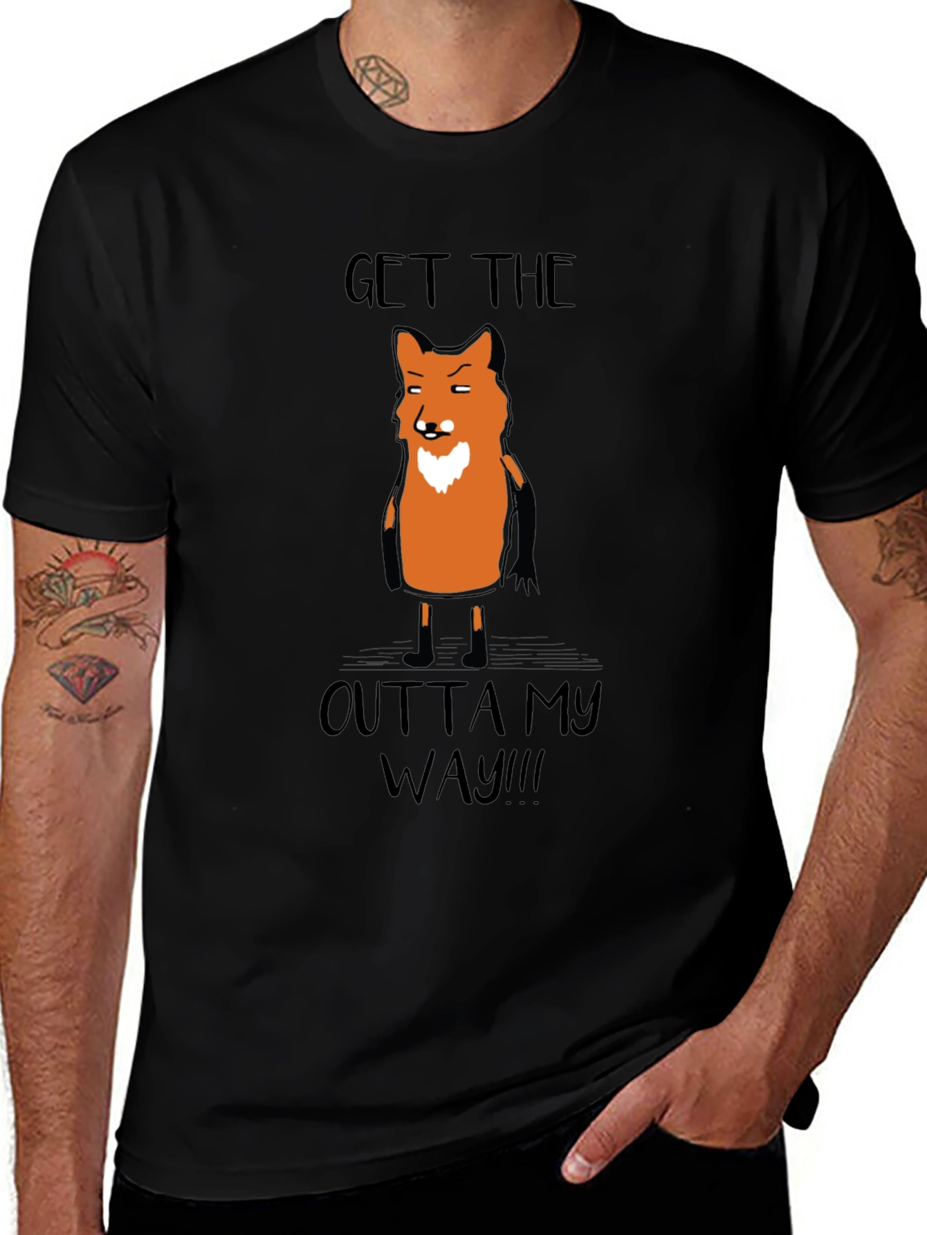 Variant 21 of Get the Outta My Way Fox Graphic T-Shirt