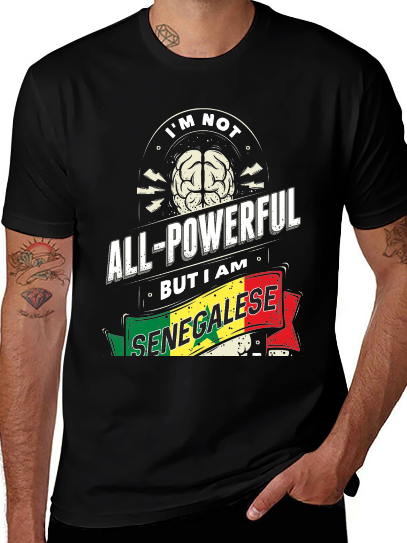 Senegalese Pride T-Shirt - All-Powerful Brain Tee