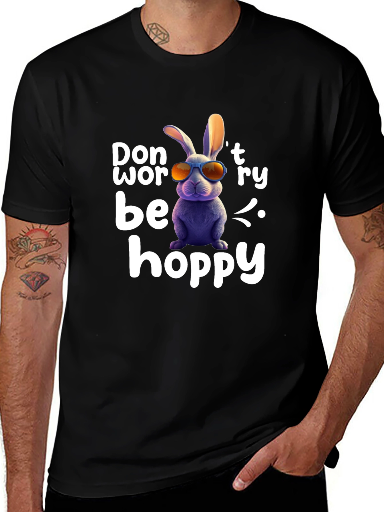 Variant 9 of Don't Worry Be Hoppy Easter T-Shirt