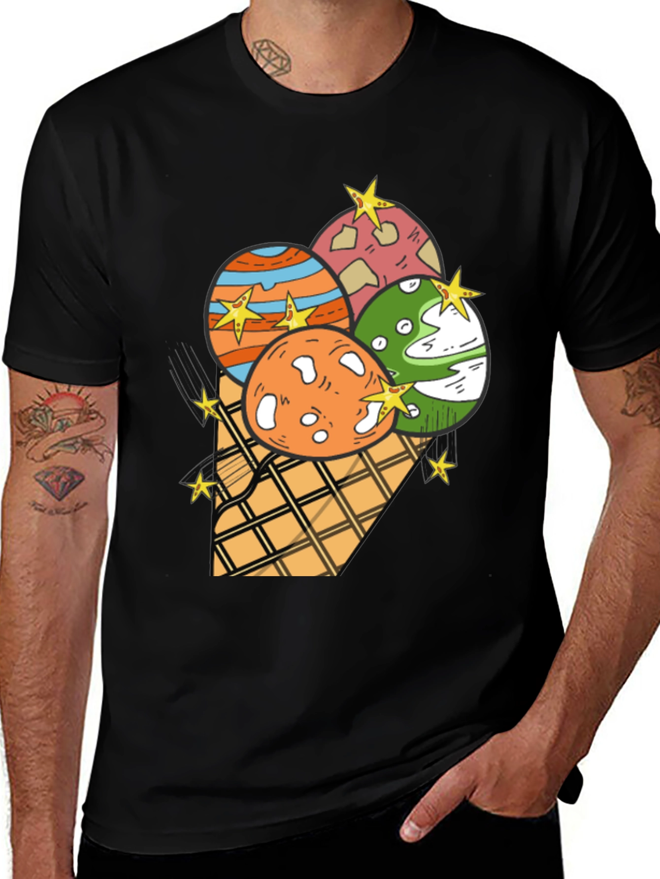Variant 22 of Easter Eggs in Cone Graphic Tee
