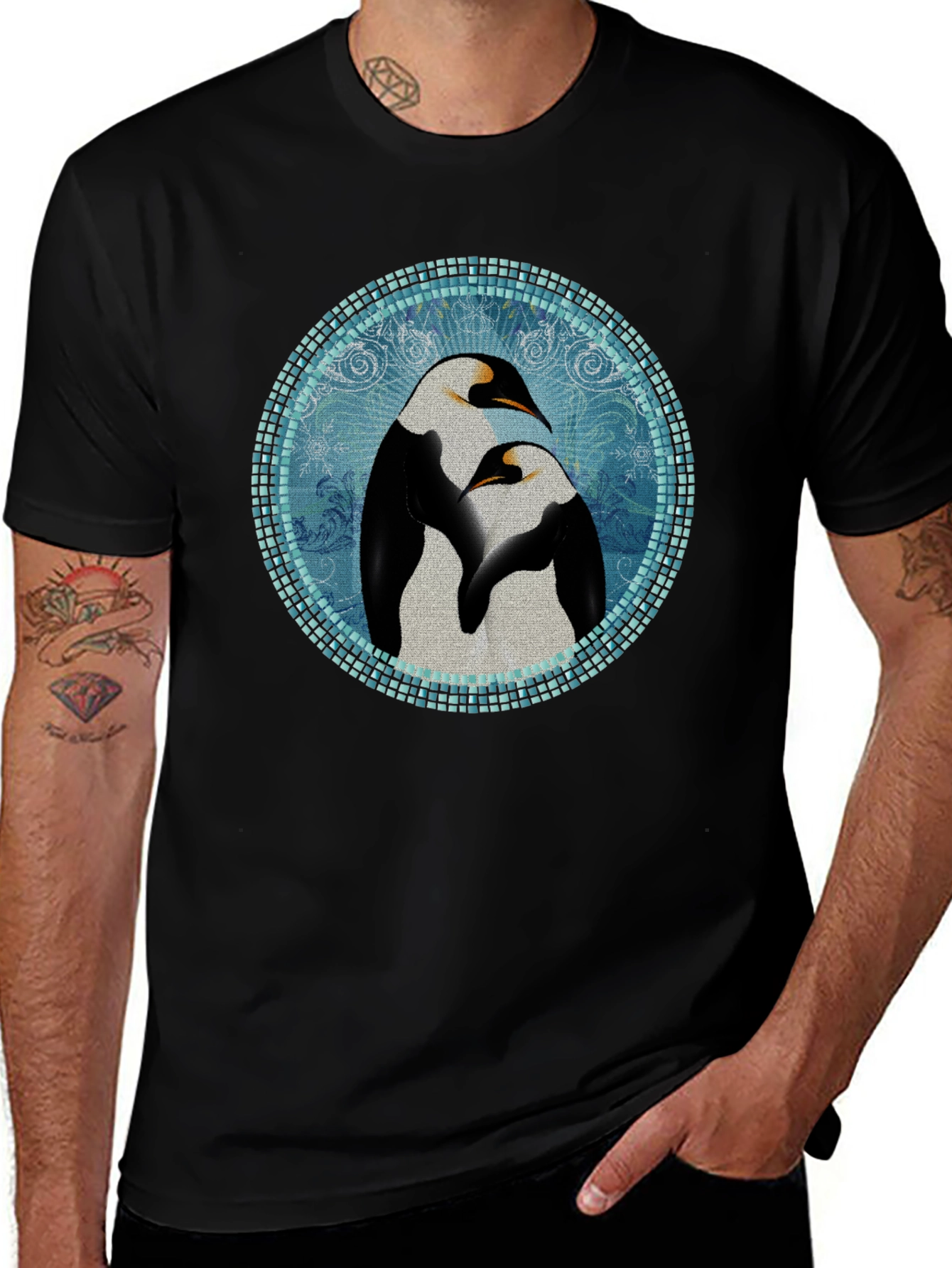 Variant 12 of Penguin Mosaic Graphic Tee