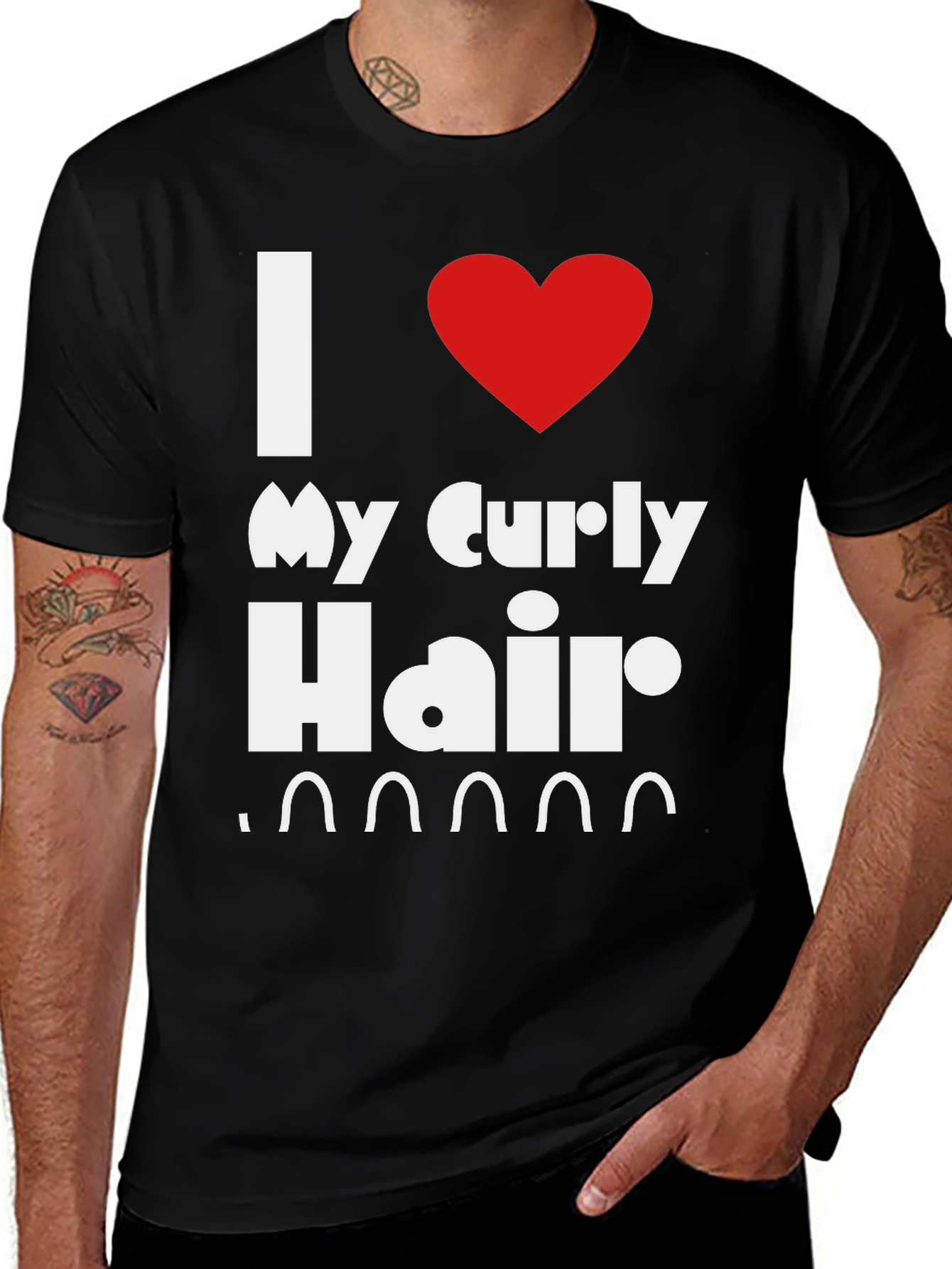 Variant 25 of I Love My Curly Hair T-Shirt