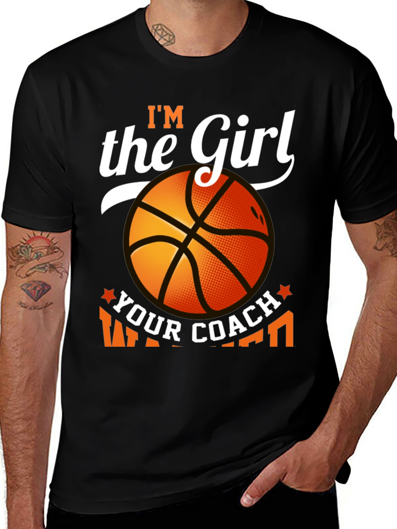 Variant 21 of I'm The Girl Your Coach Warned You About Basketball T-Shirt