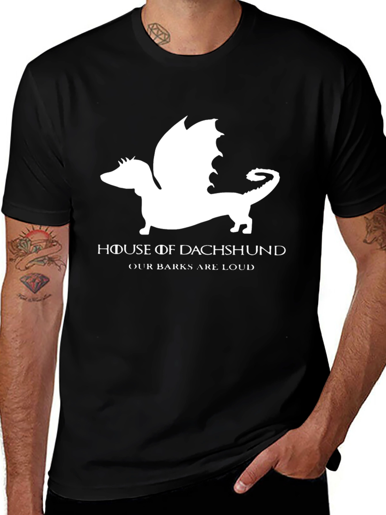 Variant 8 of House of Dachshund T-Shirt - Our Barks Are Loud
