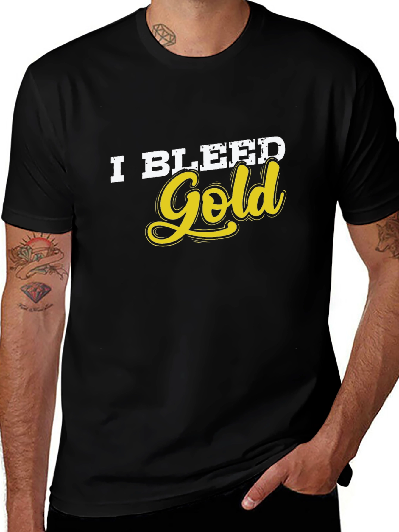 Variant 14 of I Bleed Gold Graphic T-Shirt