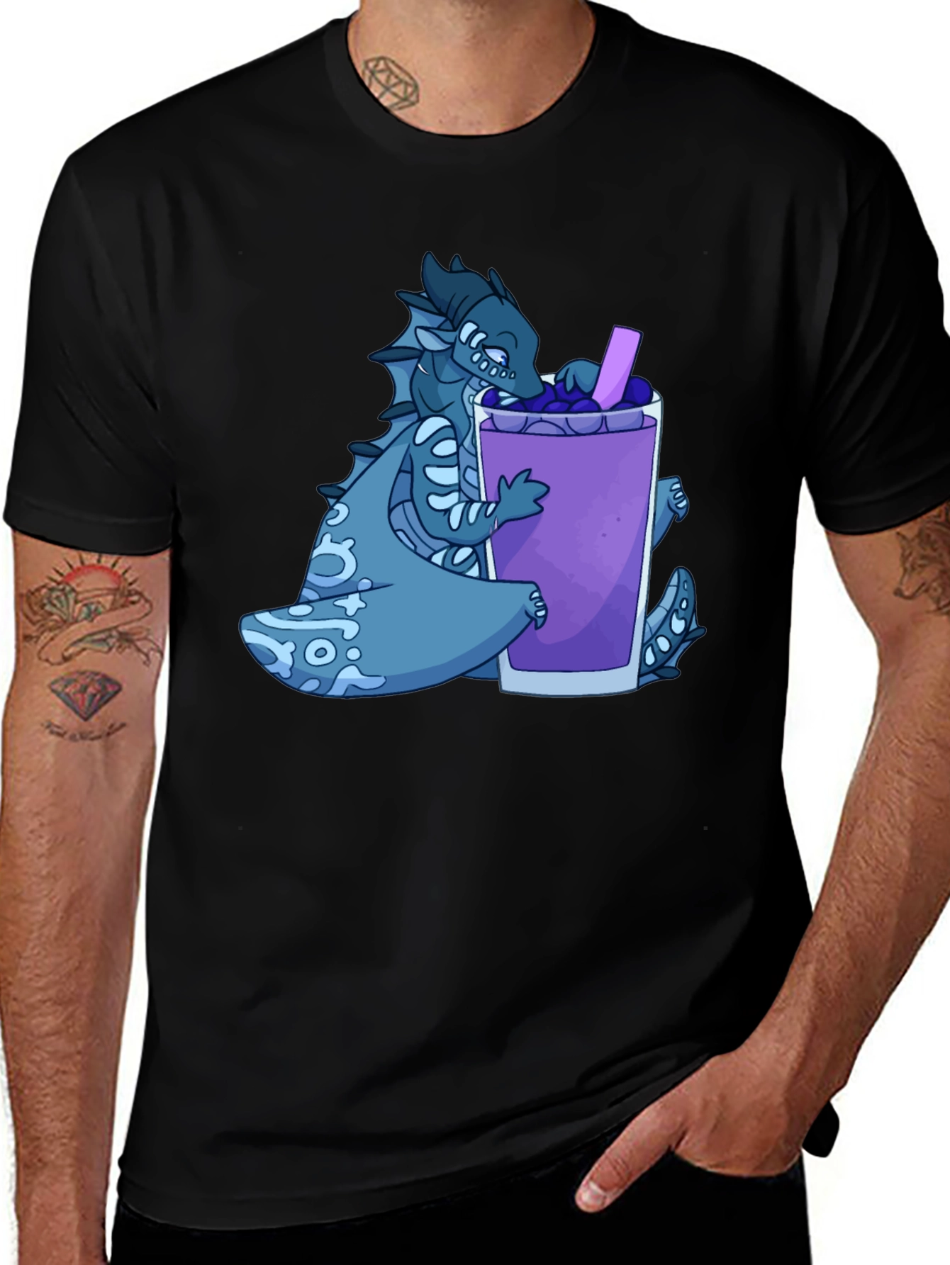 Variant 27 of Dragon Boba T-Shirt - Unique Graphic Tee
