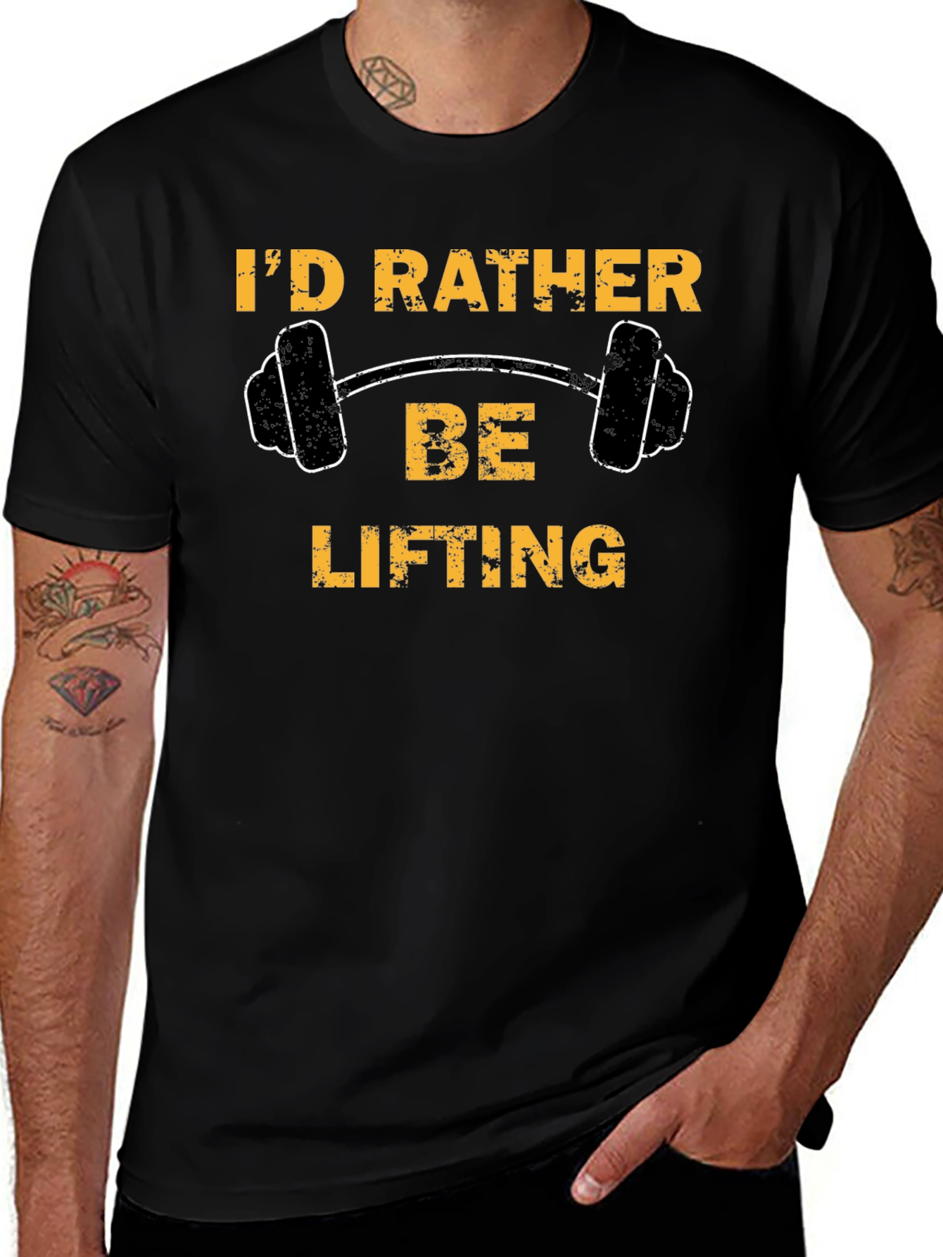 Variant 16 of I'd Rather Be Lifting Graphic Tee