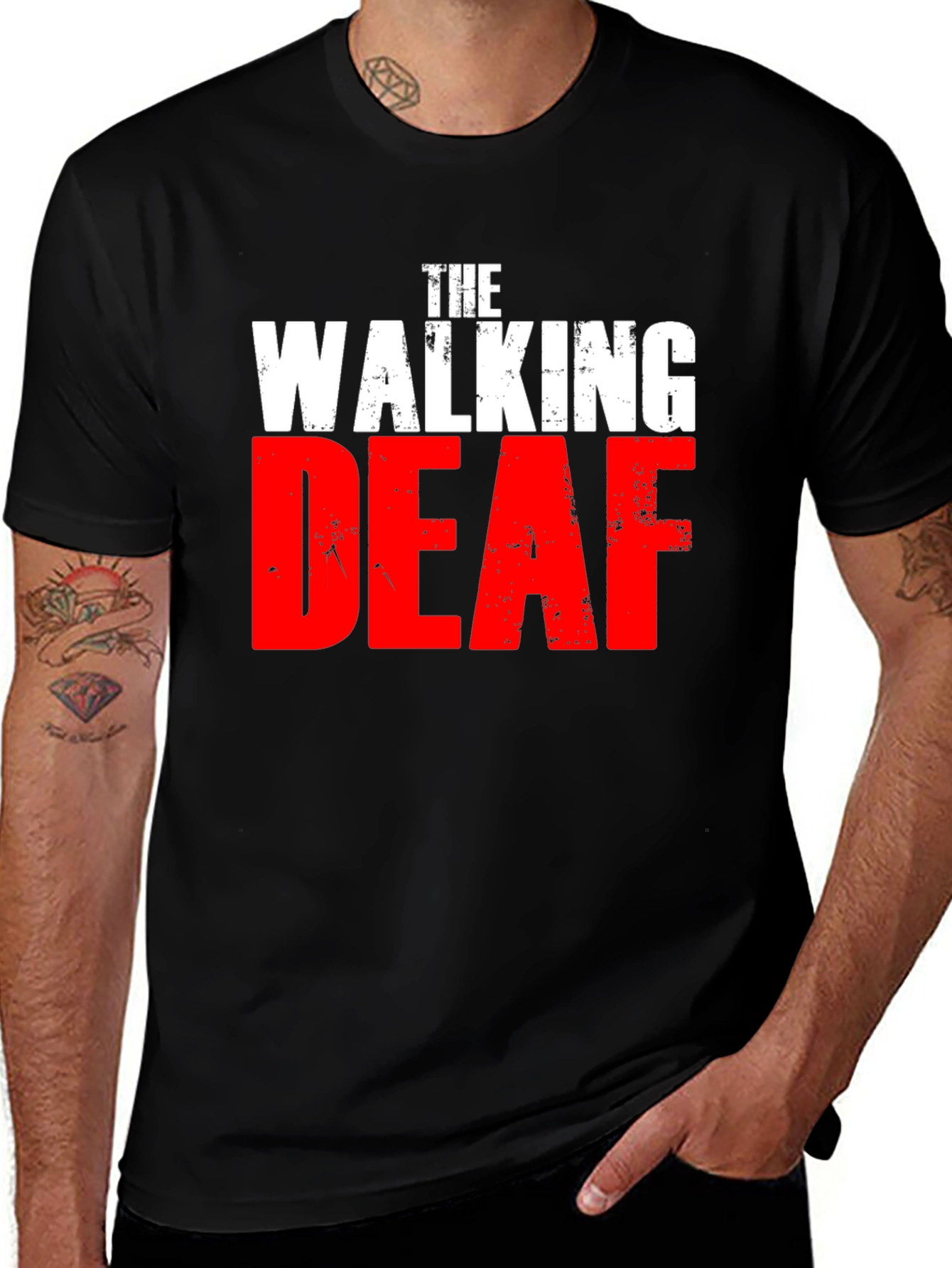 Variant 23 of The Walking Deaf Funny T-Shirt