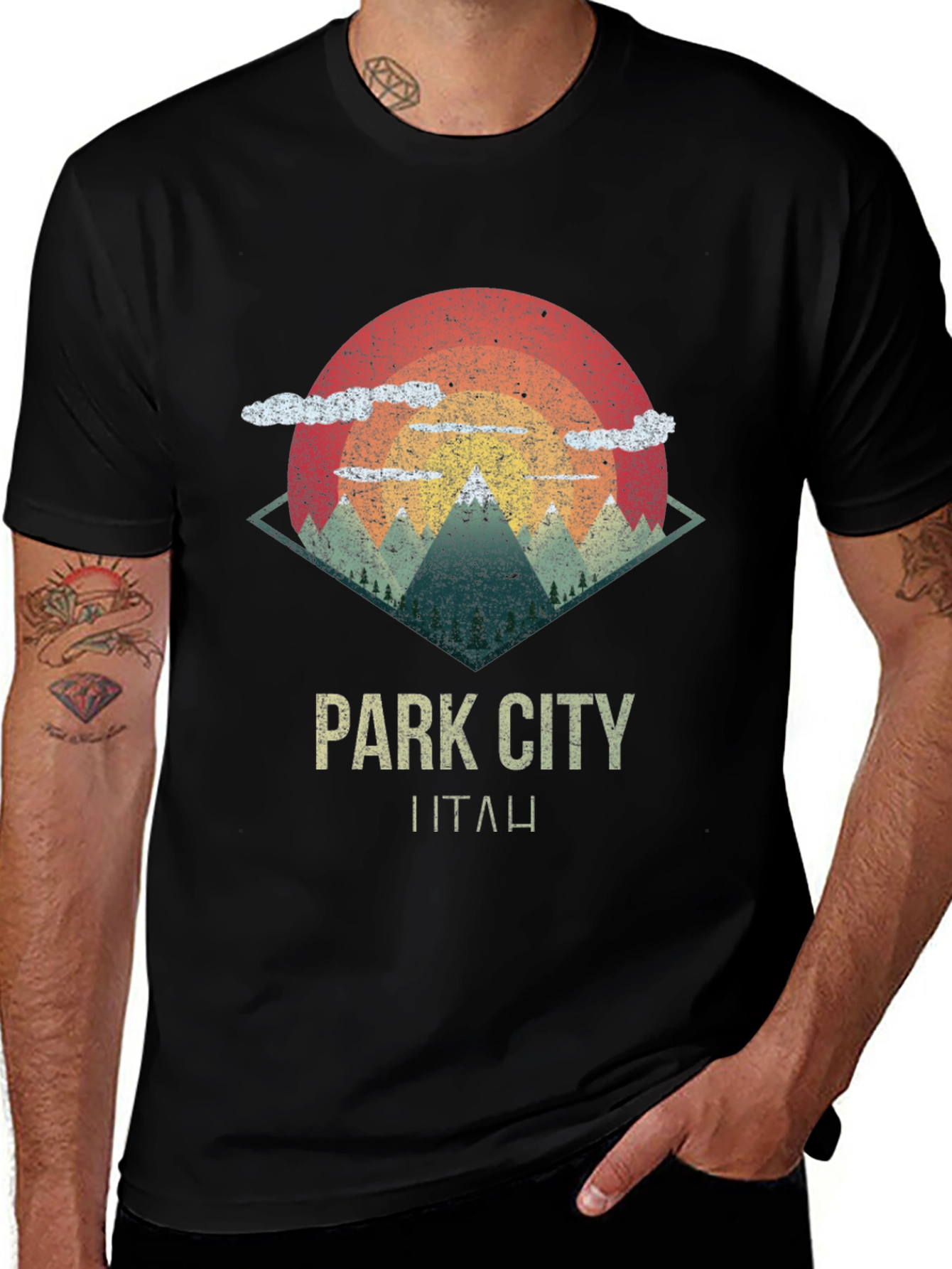 Variant 24 of Park City Utah Retro Graphic Tee