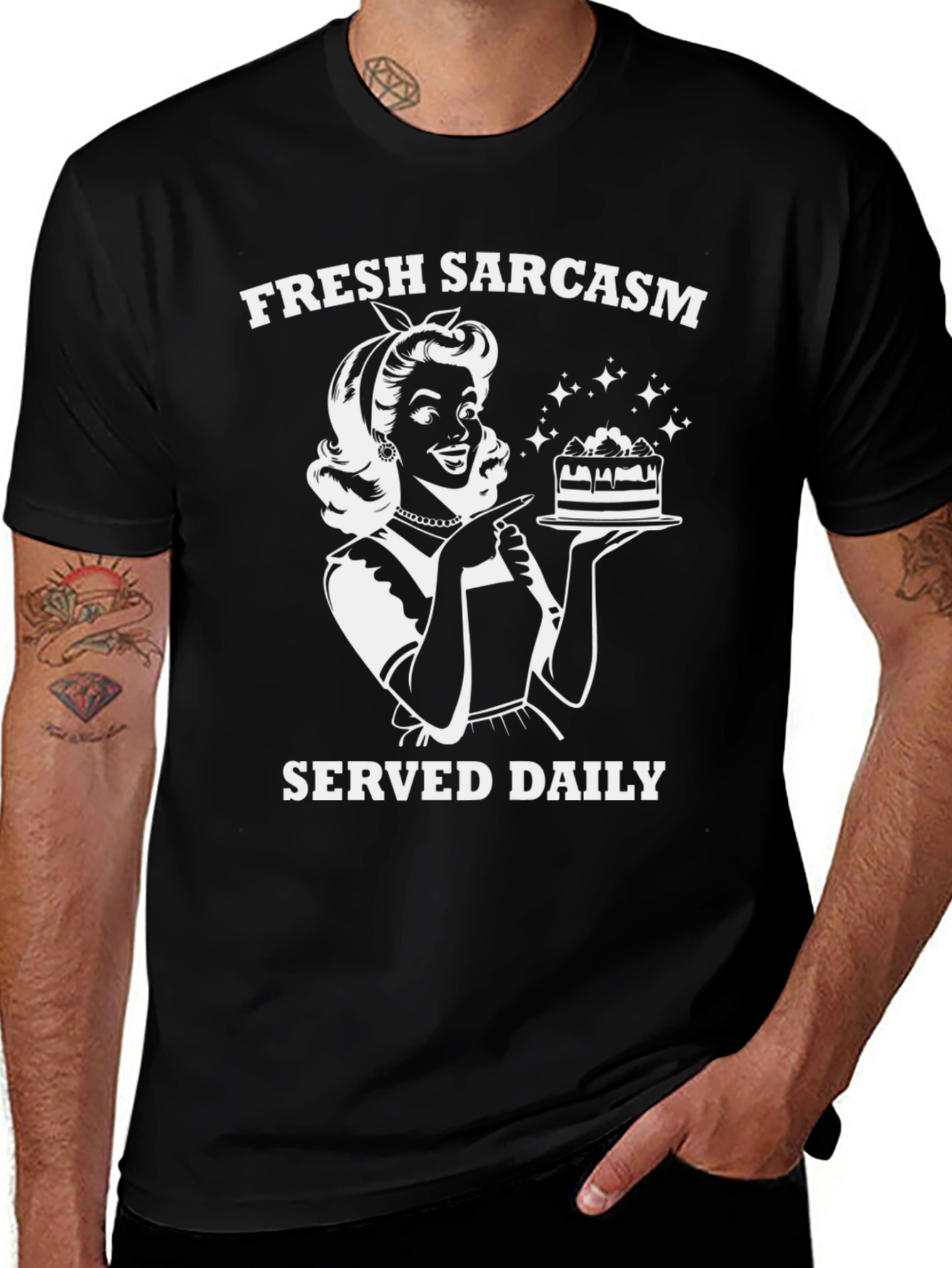 Variant 8 of Fresh Sarcasm Daily T-Shirt - Retro Humor