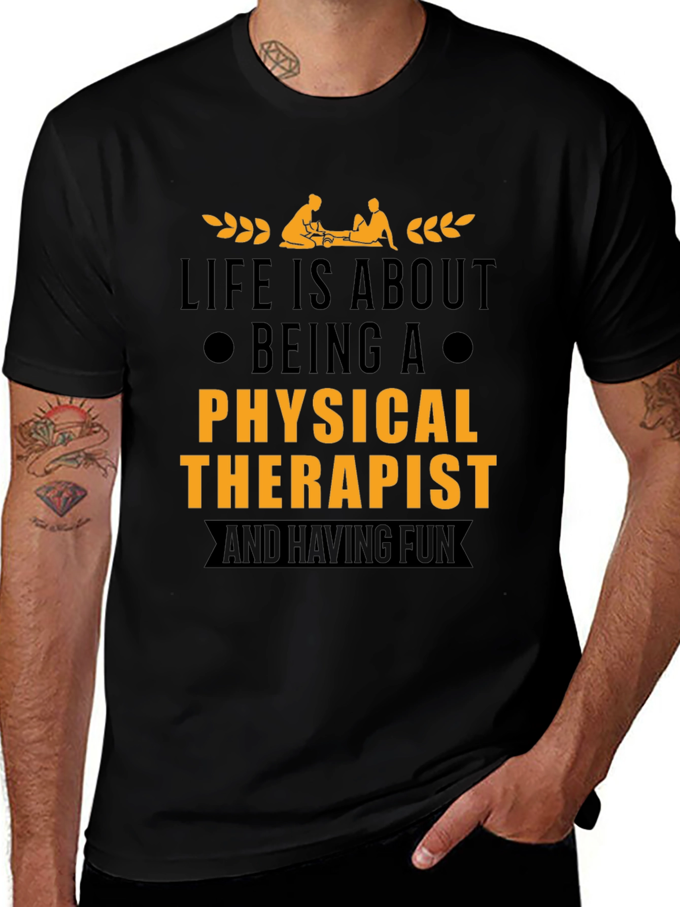 Variant 14 of Physical Therapist T-Shirt - Life is About Being A...