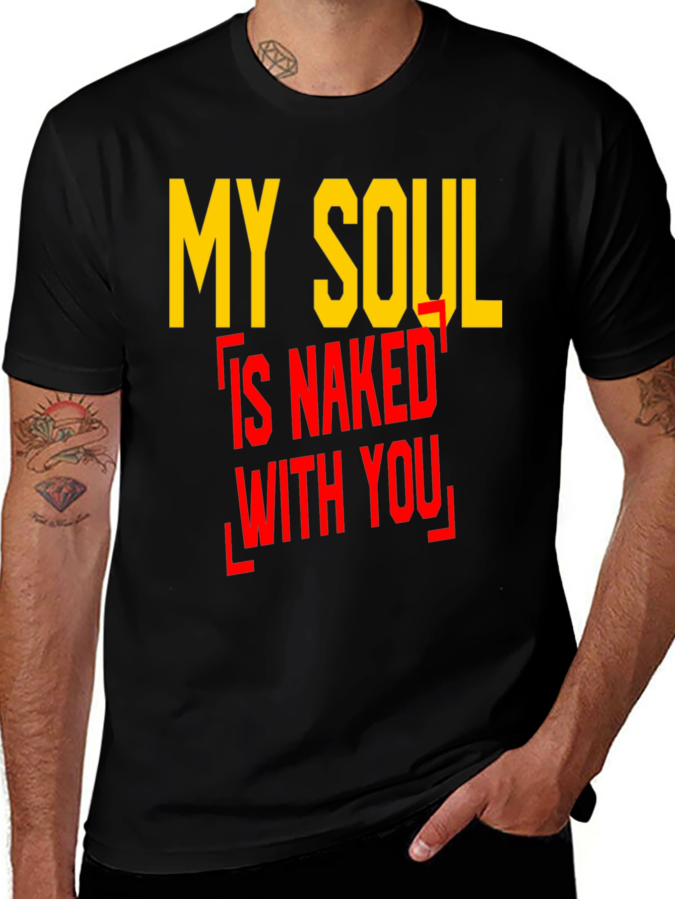 My Soul Is Naked T-Shirt - Black