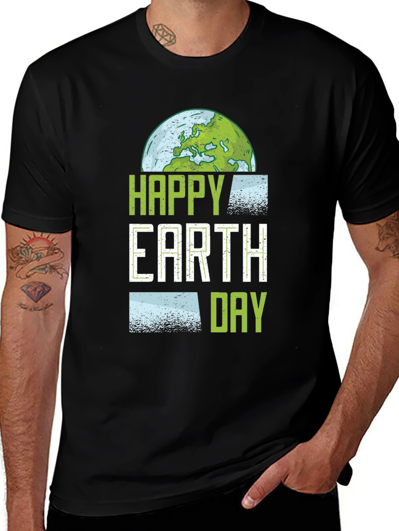 Happy Earth Day Graphic T-Shirt - Eco Friendly Design