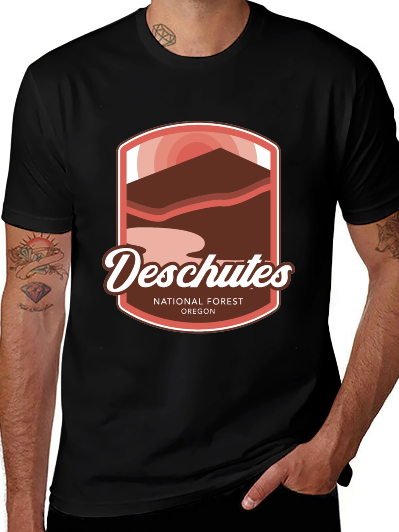 Variant 15 of Deschutes National Forest Oregon T-Shirt