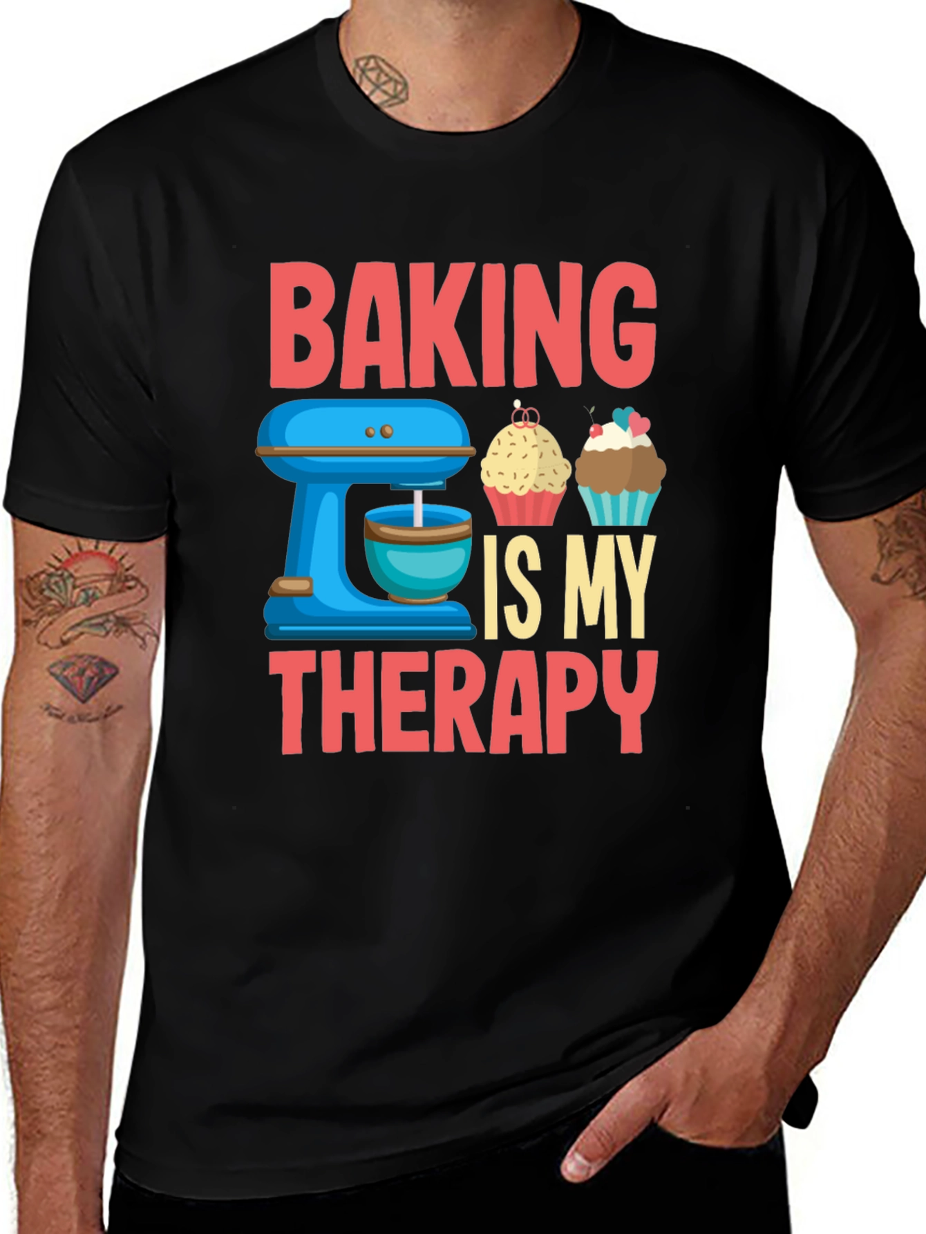 Variant 17 of Baking is My Therapy T-Shirt - Baking Lover Gift