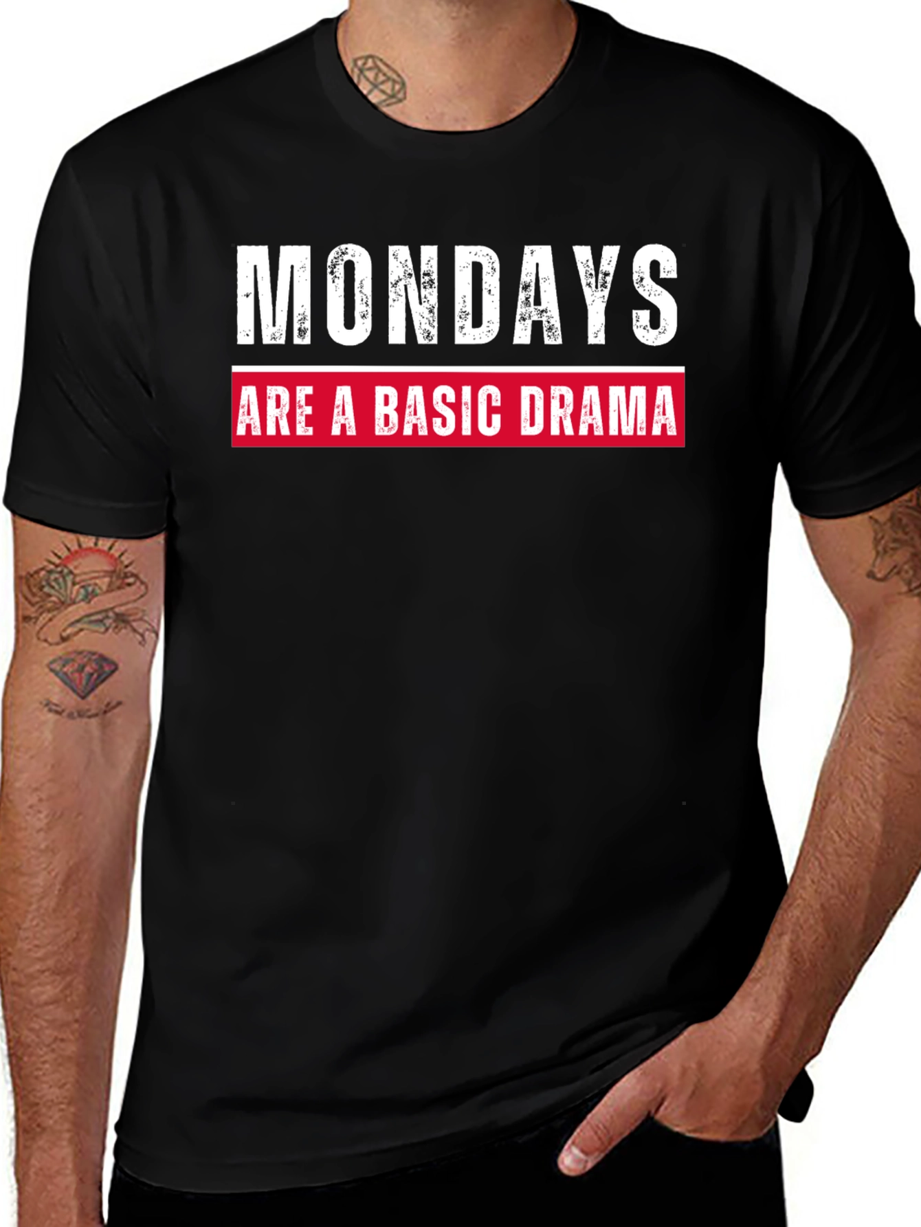 Variant 10 of Mondays Are a Basic Drama Graphic Tee