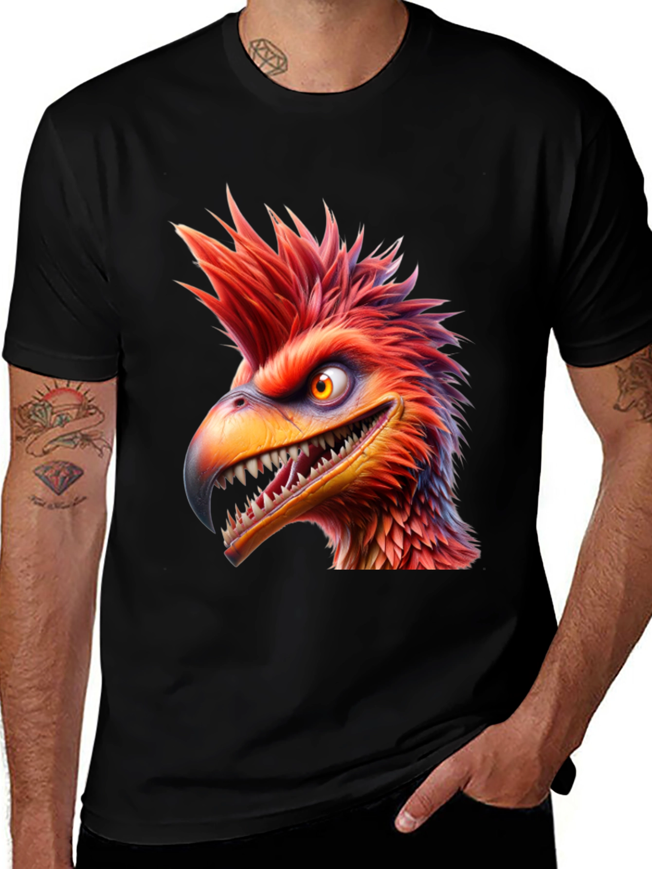 Variant 23 of Cartoon Phoenix T-Shirt - Unique Bird Design