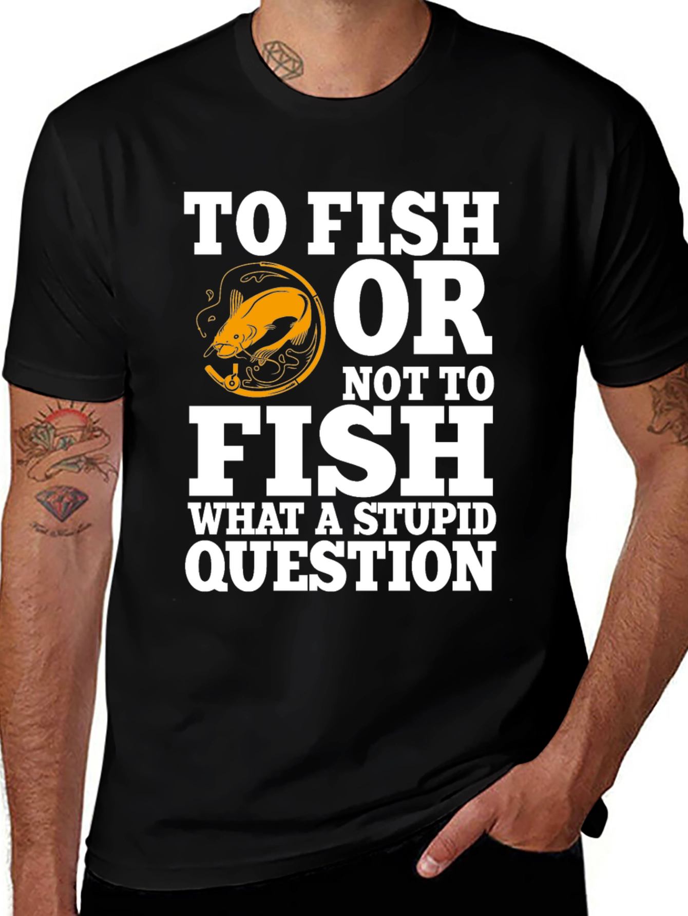 Variant 28 of Funny Fishing T-Shirt - To Fish Or Not To Fish