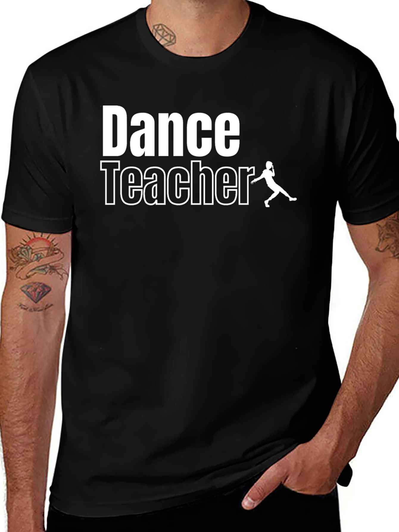 Variant 17 of Dance Teacher Graphic Tee - Unisex Black T-Shirt