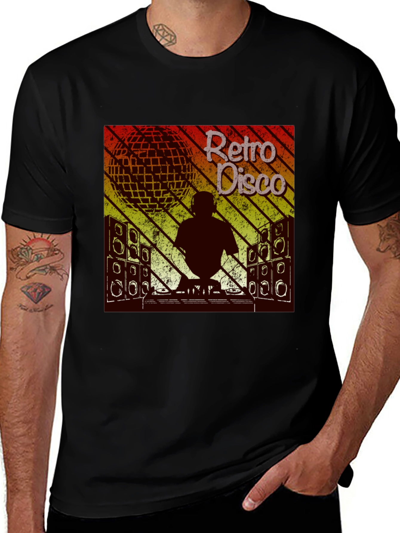 Variant 30 of Retro Disco DJ Graphic T-Shirt