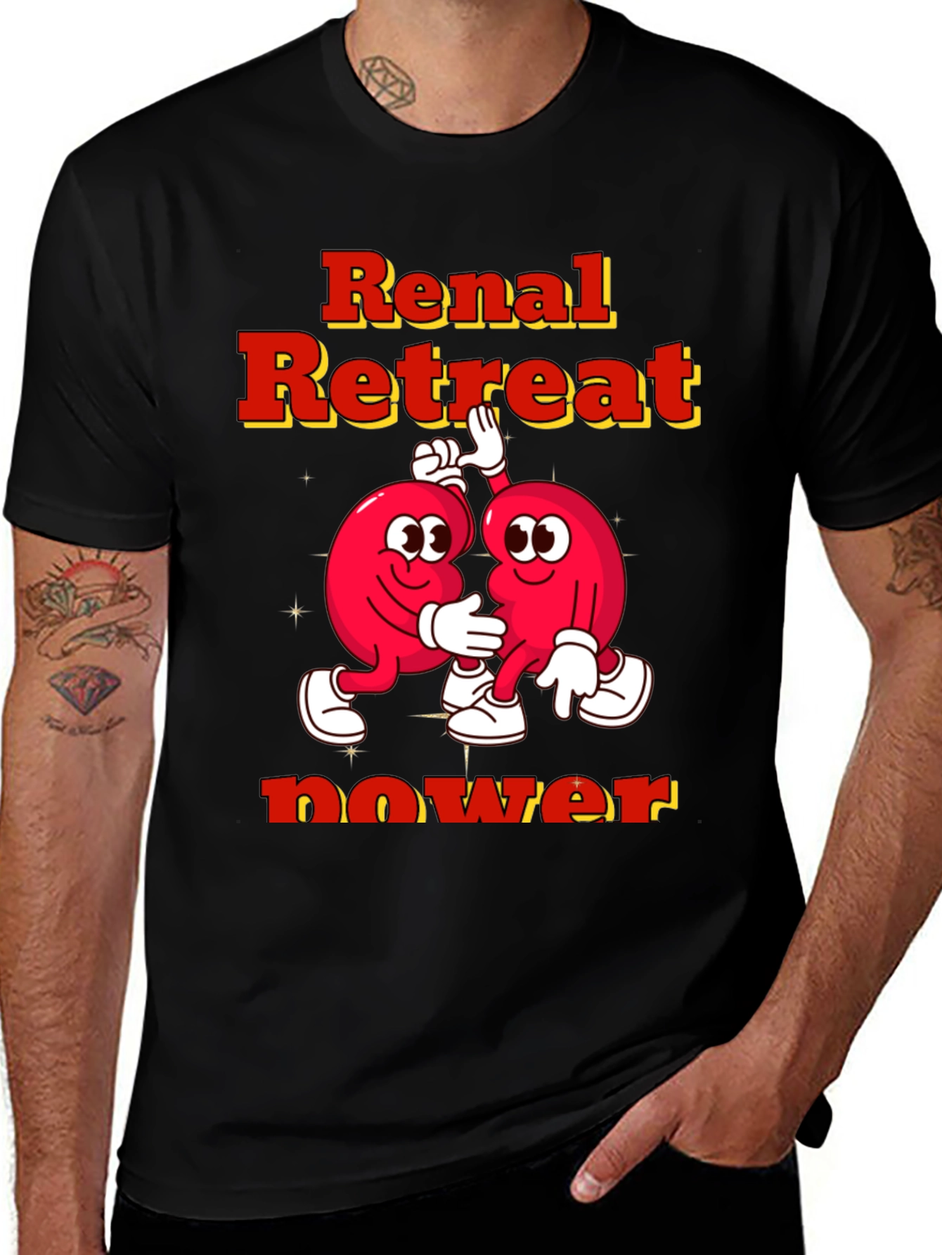 Variant 18 of Renal Retreat Power Funny Kidney T-Shirt