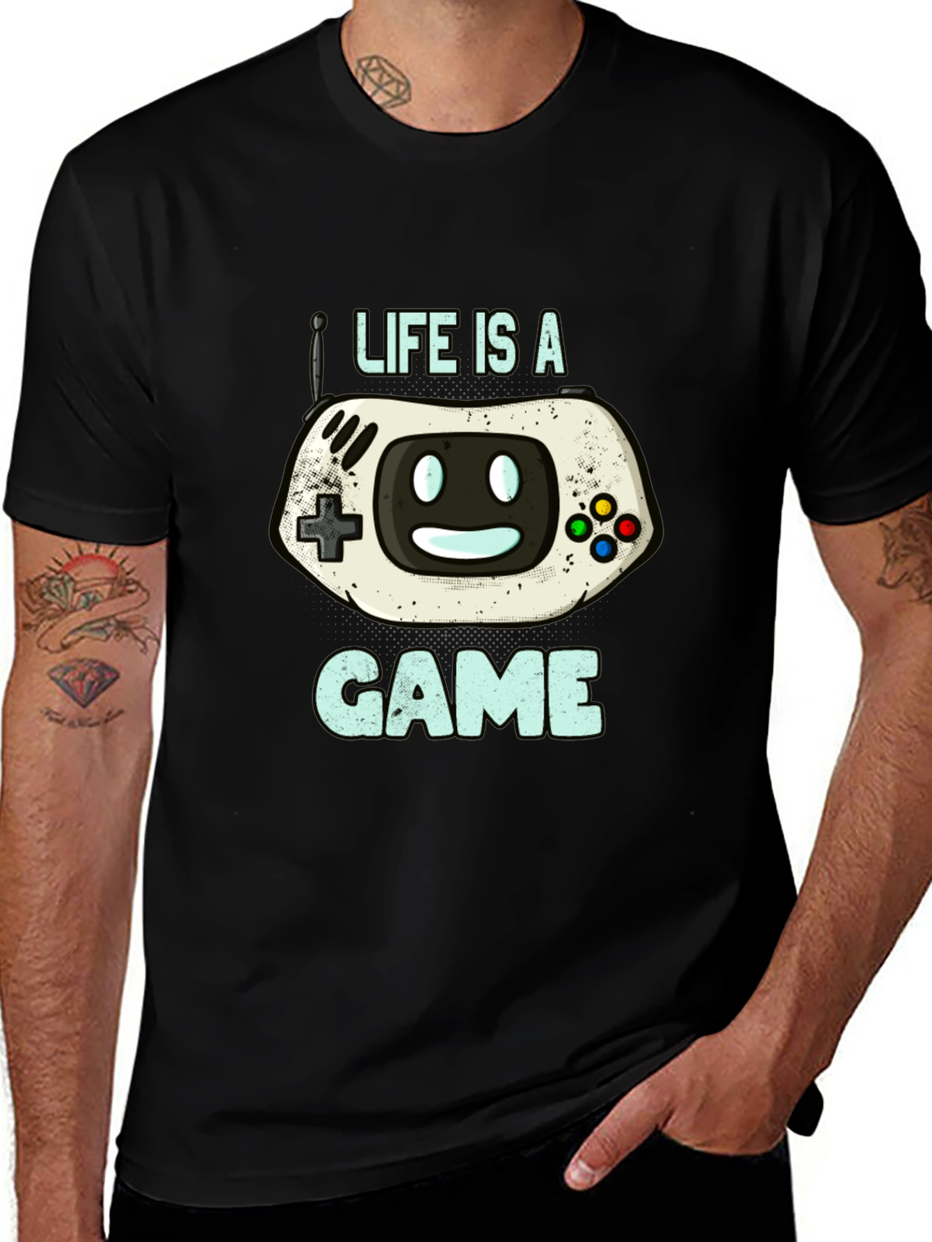 Life Is A Game Graphic T-Shirt