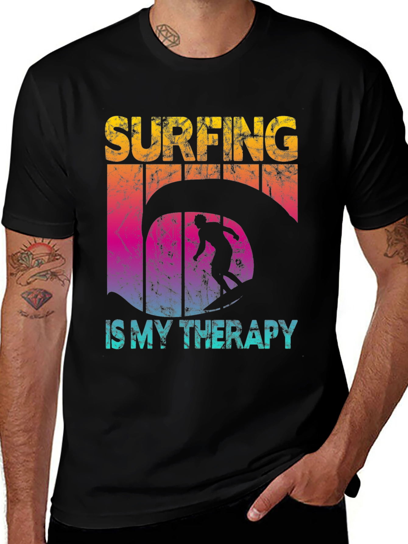 Variant 29 of Surfing Therapy Graphic Tee