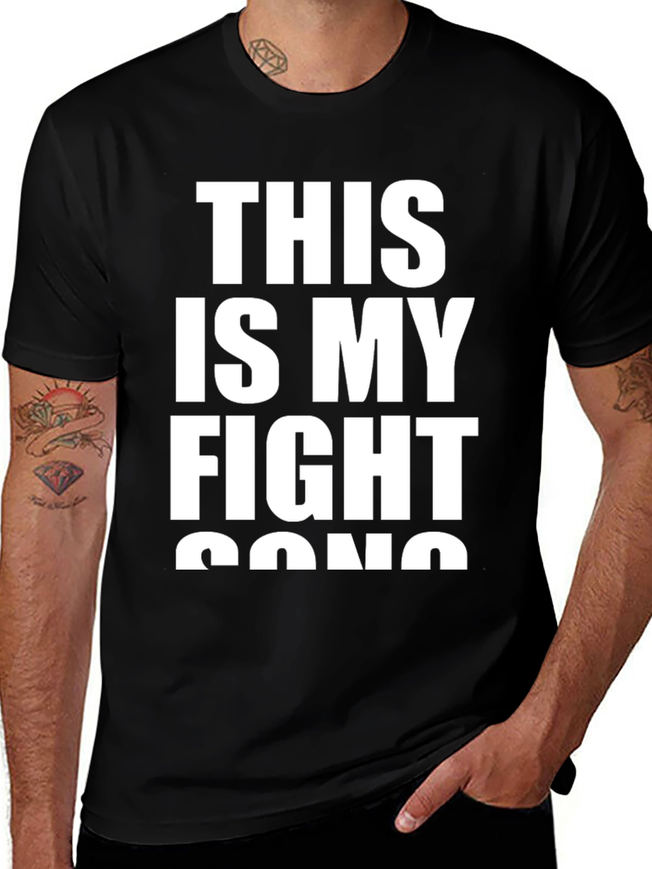 Variant 30 of This Is My Fight Song Men's Black T-Shirt