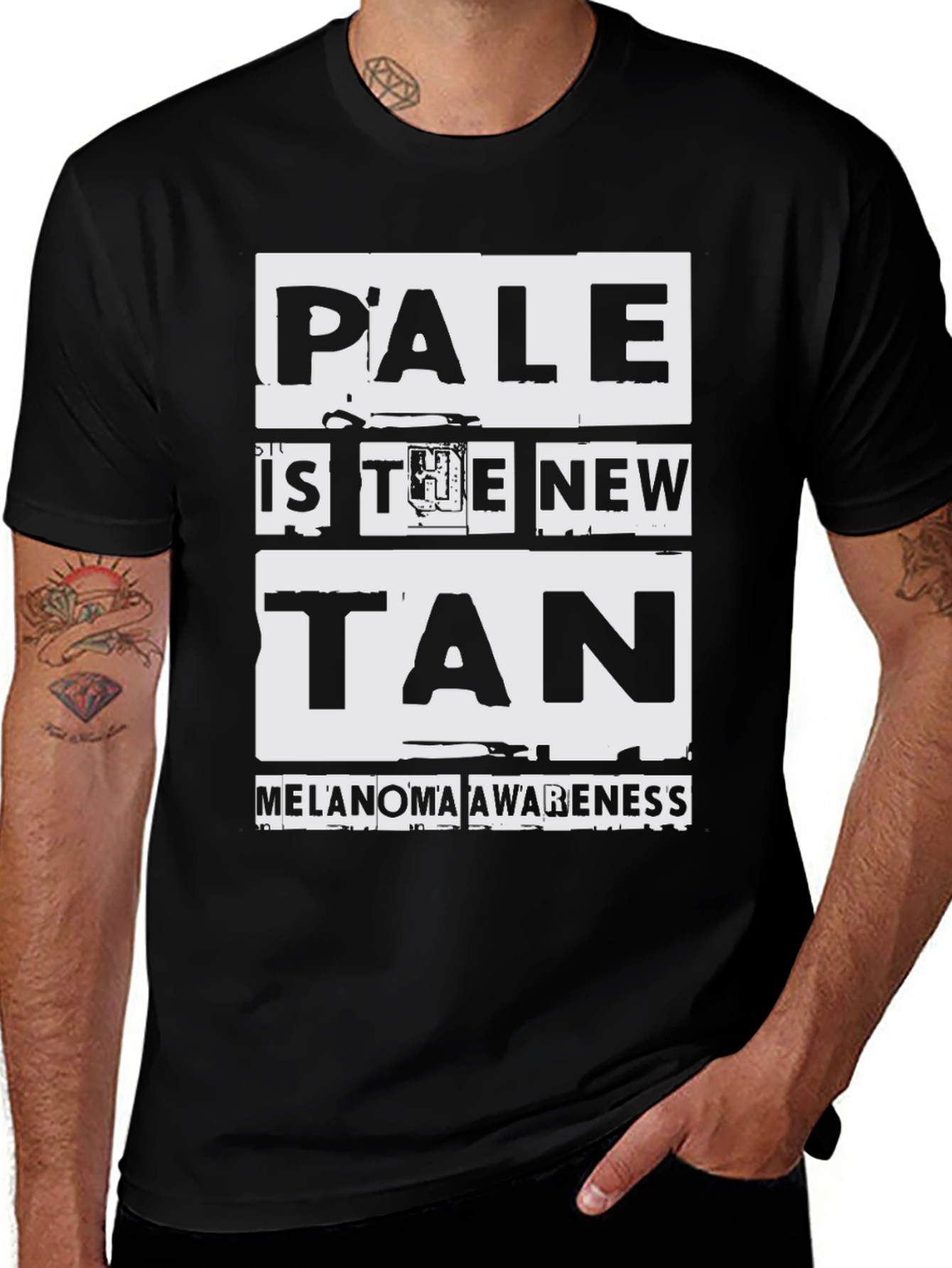 Variant 15 of Pale Is The New Tan Melanoma Awareness Tee