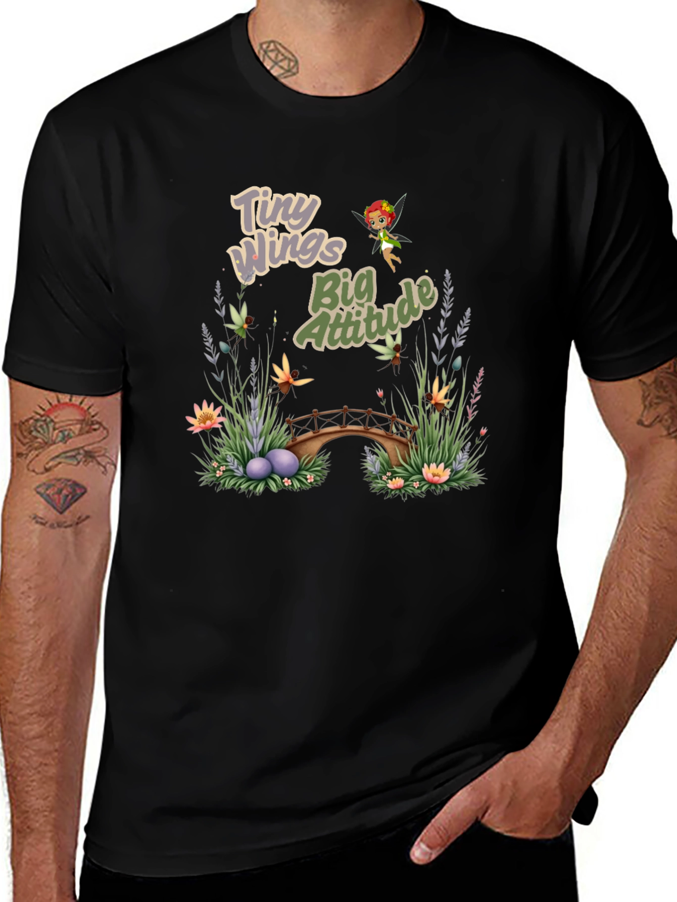 Variant 18 of Tiny Wings Big Attitude Graphic Tee
