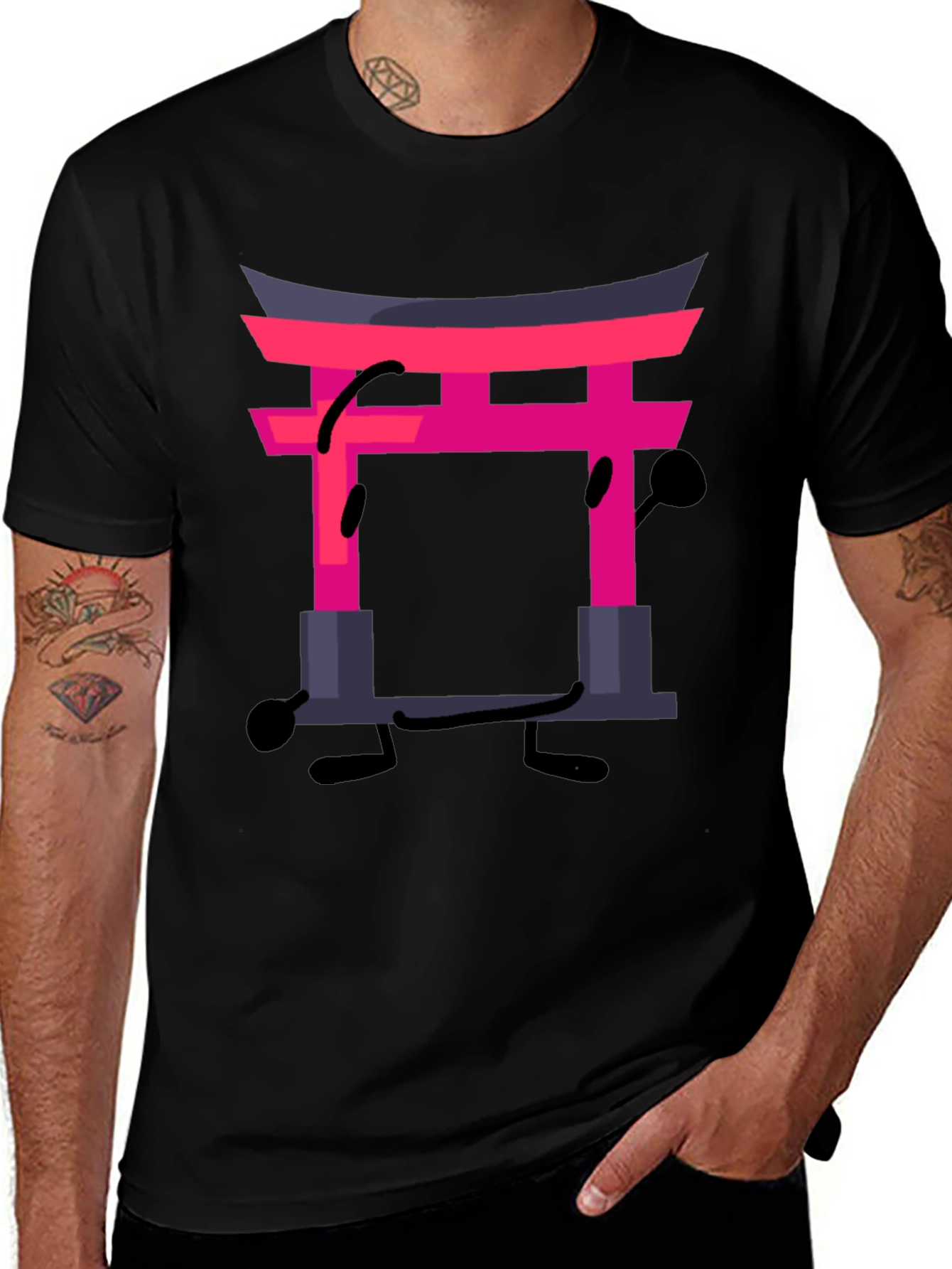 Variant 18 of Japanese Gate Funny Graphic T-Shirt