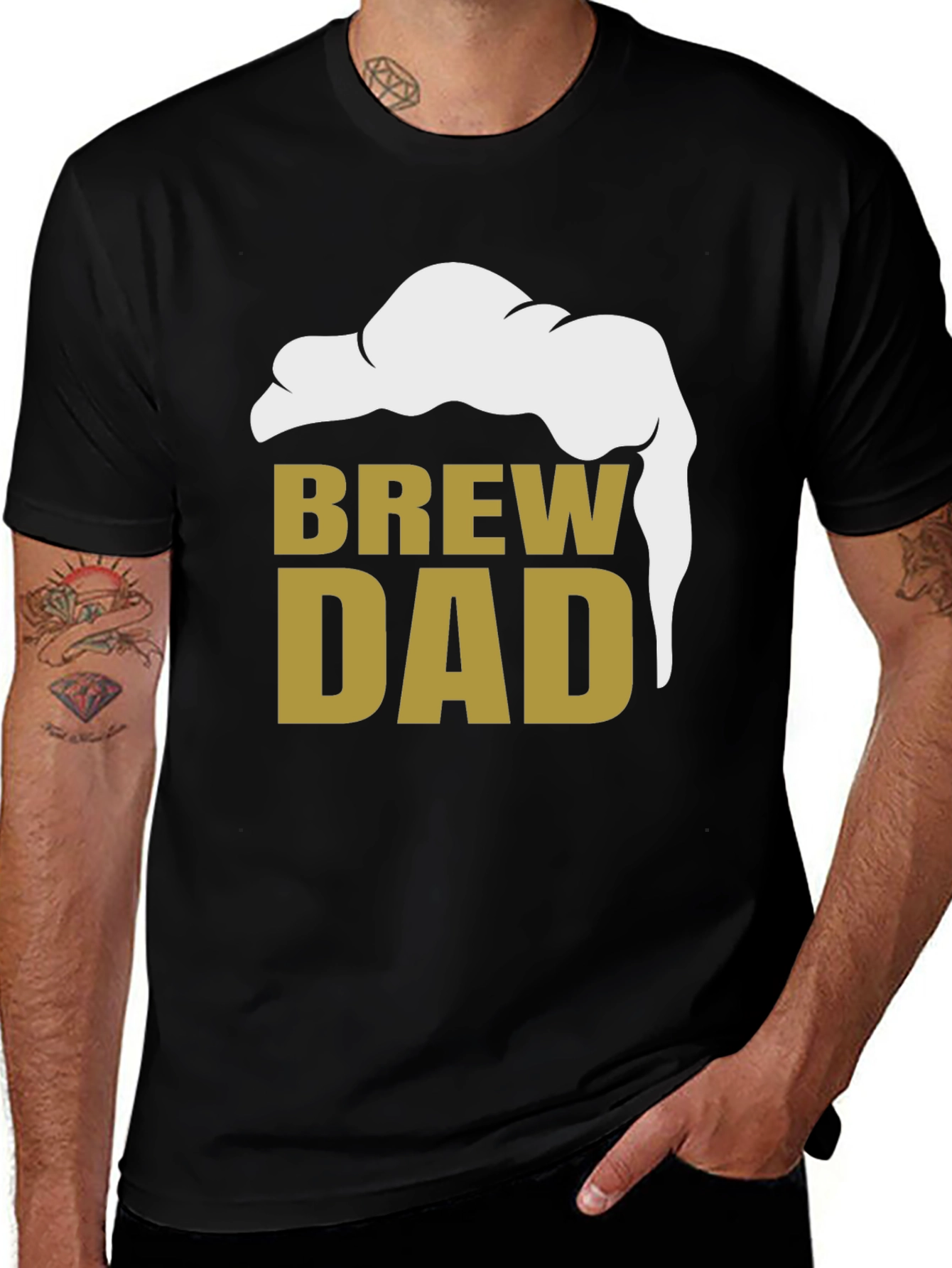 Brew Dad Graphic Tee - Beer Lover Father's Day Shirt
