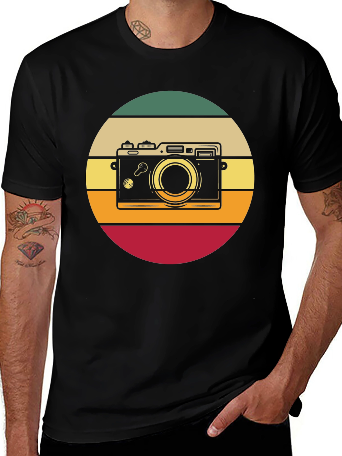Variant 16 of Retro Camera T-Shirt - Vintage Style Photography Tee