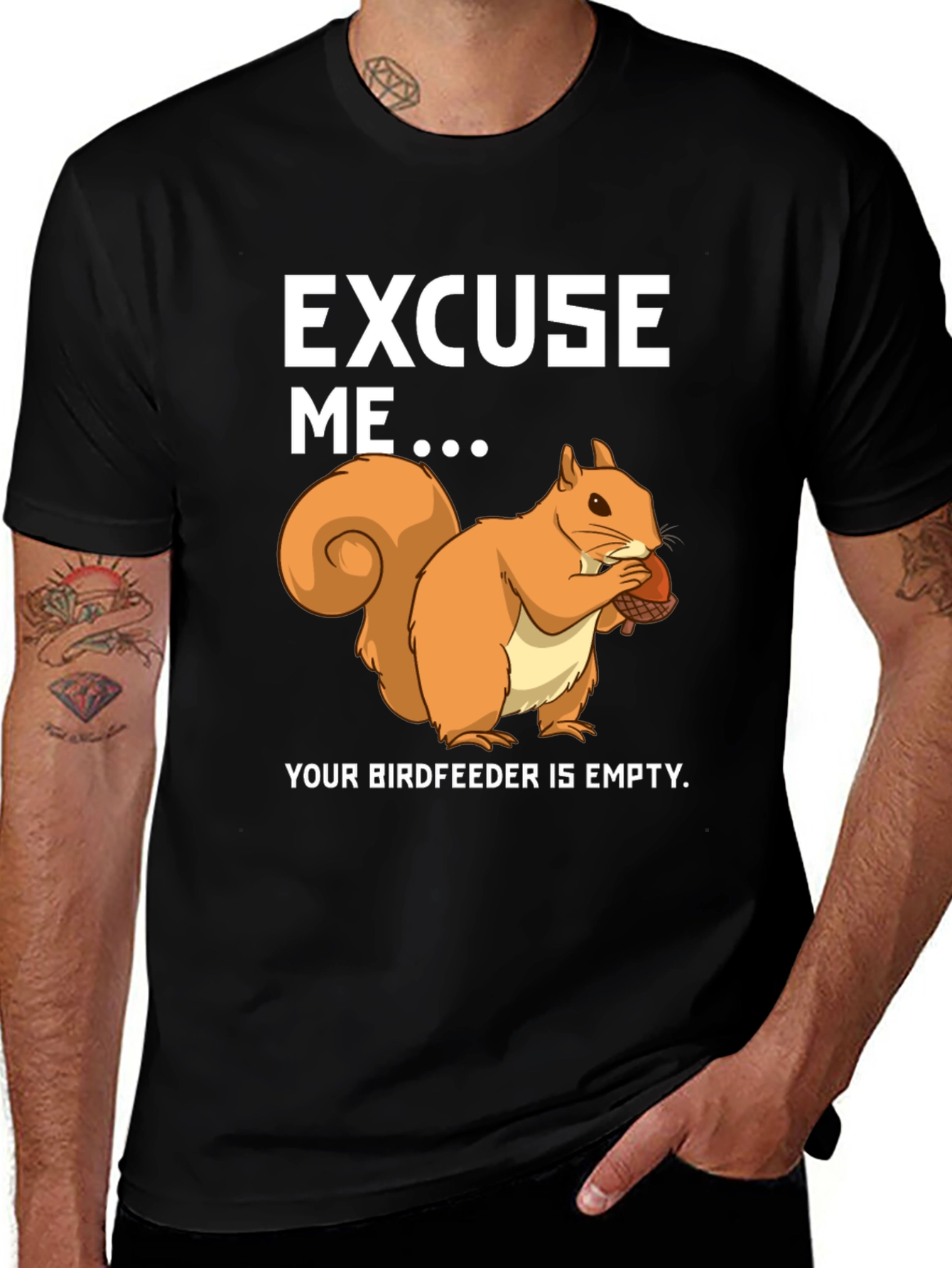 Variant 8 of Funny Squirrel Birdfeeder T-Shirt