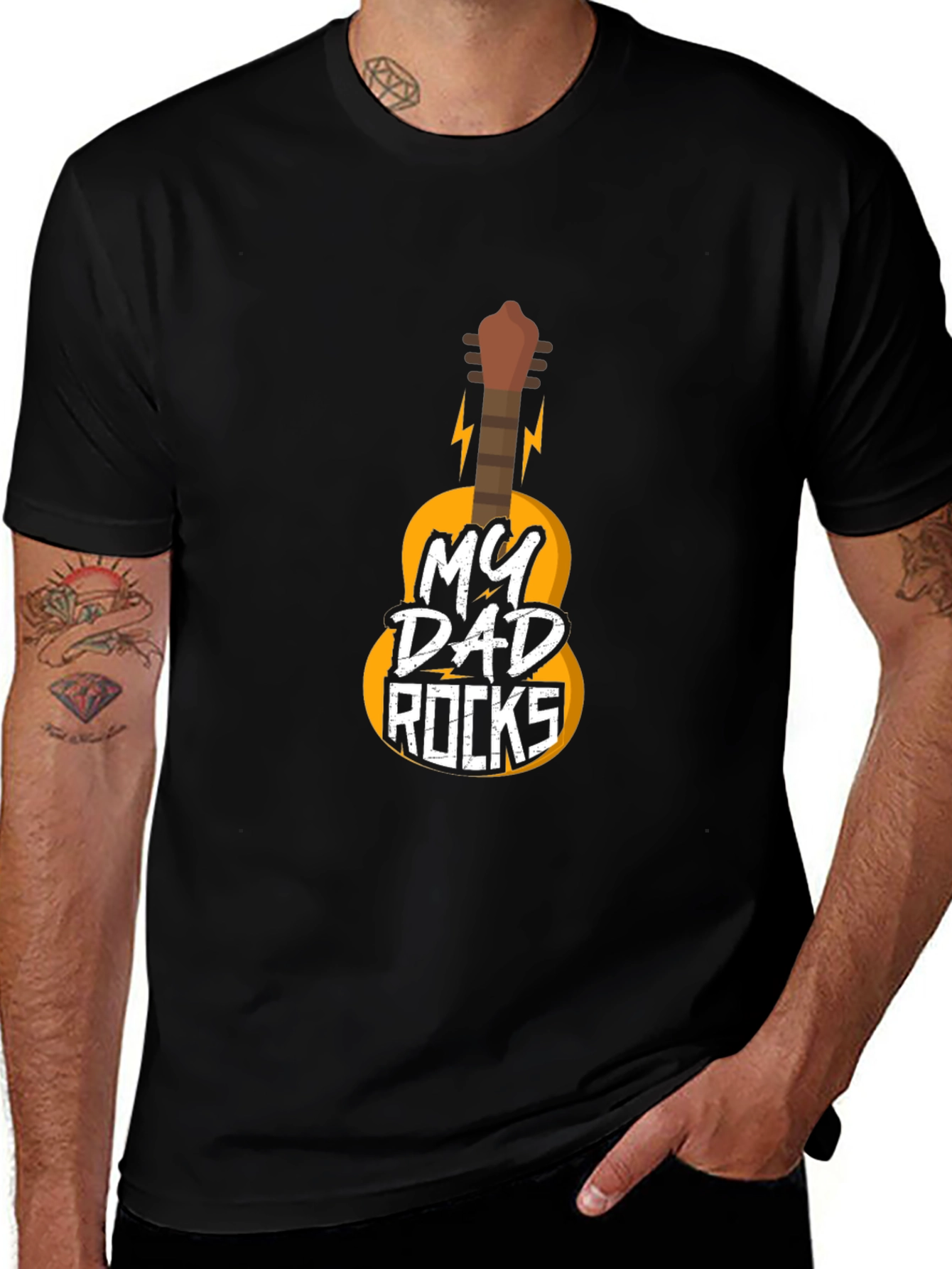 Variant 30 of My Dad Rocks Guitar T-Shirt