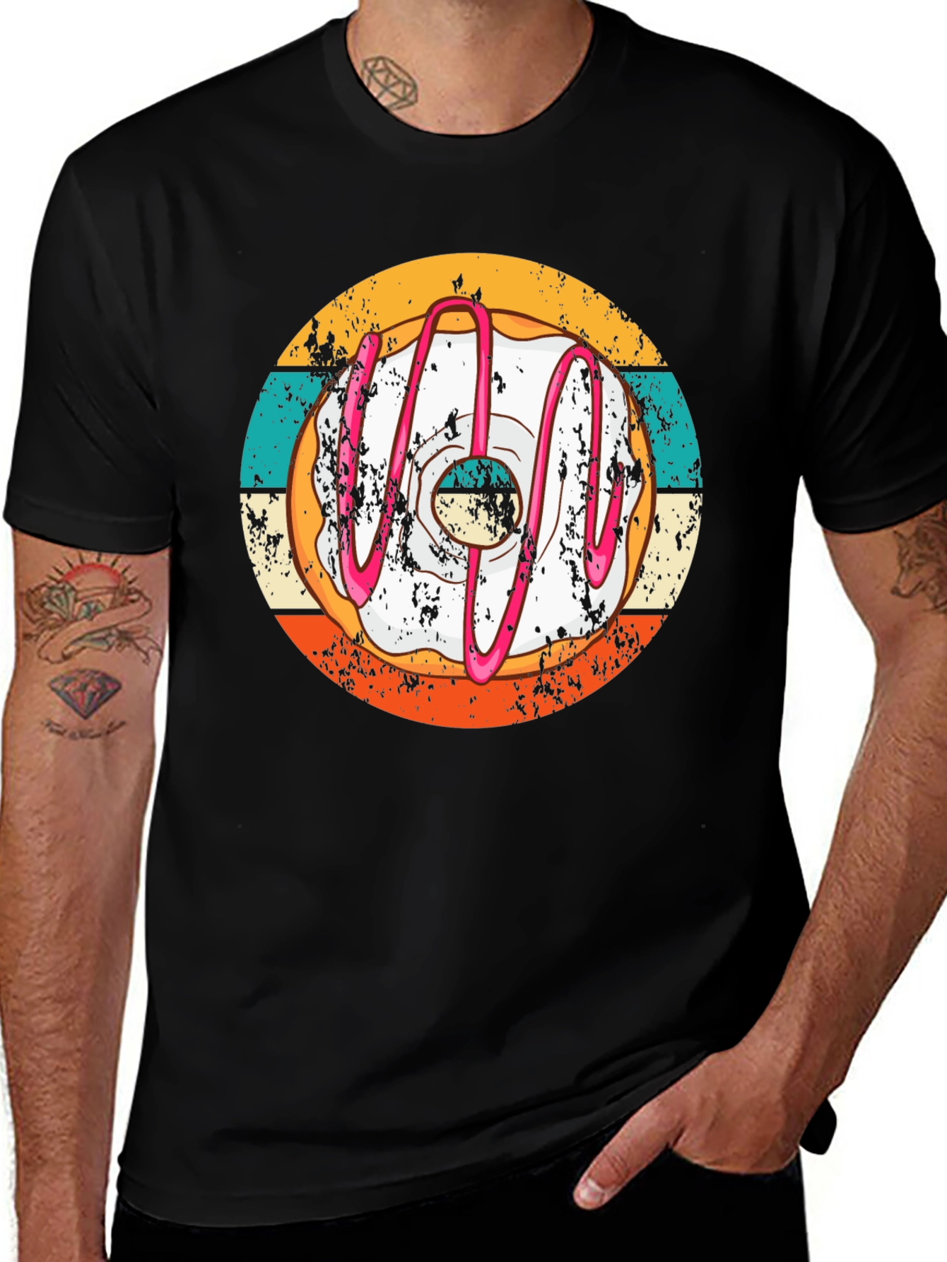 Variant 26 of Retro Donut T-Shirt - Unique Graphic Tee