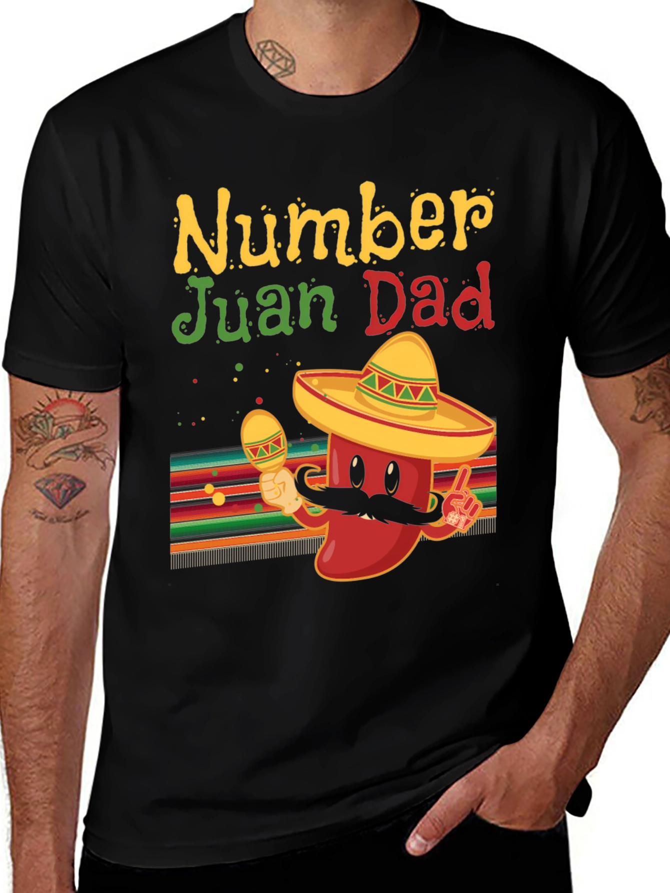 Number Juan Dad T-Shirt - Festive Father's Day Tee