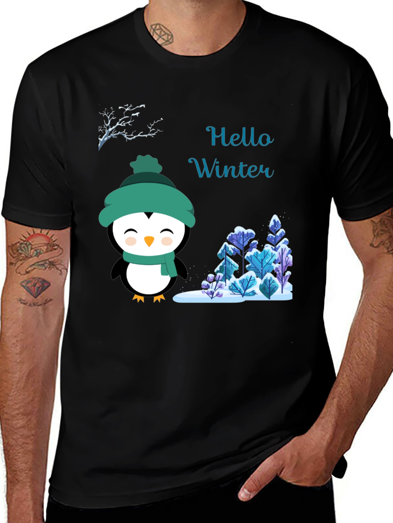 Variant 24 of Winter Penguin Graphic Tee