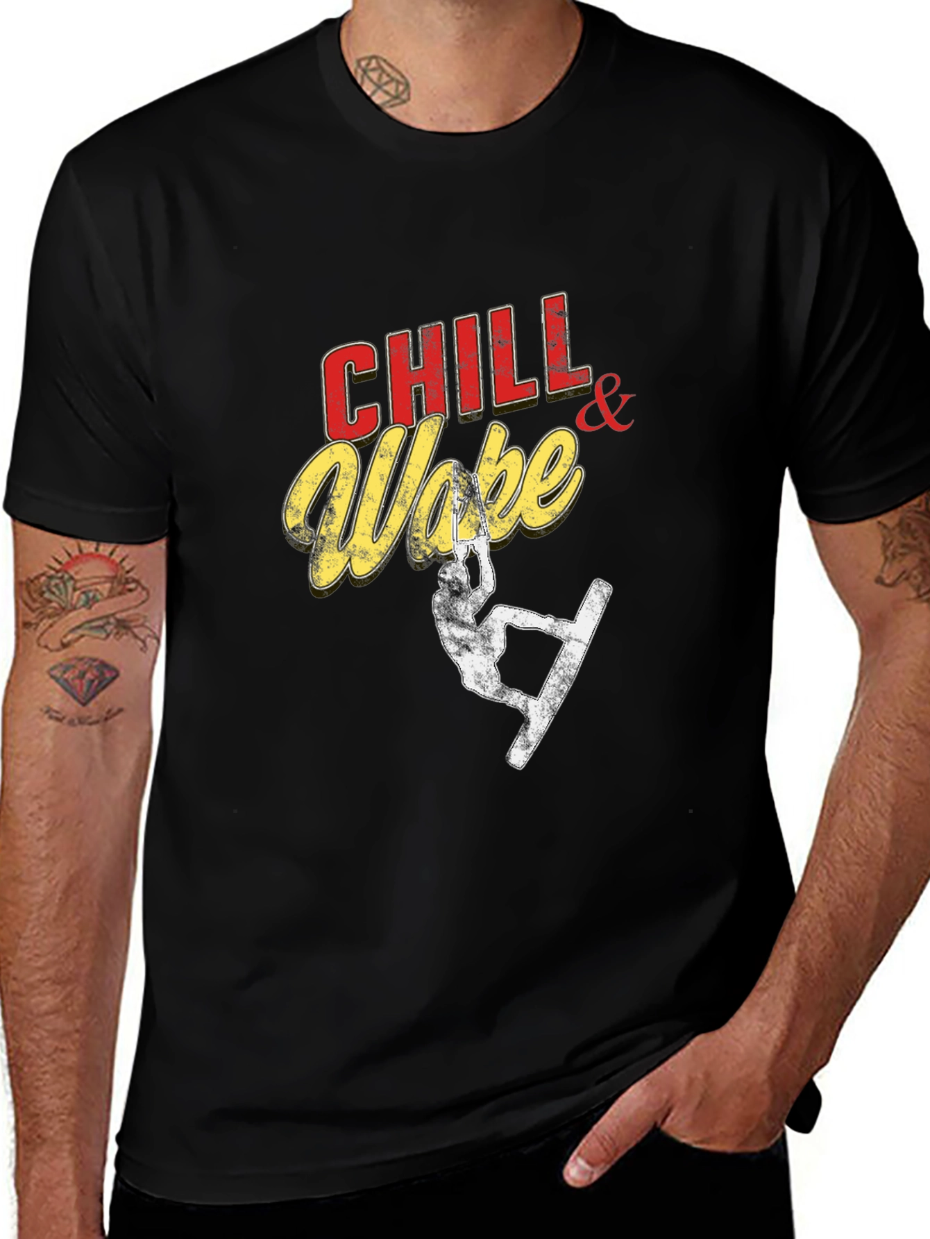 Variant 12 of Chill & Wake Graphic Tee - Cool Relaxed Fit
