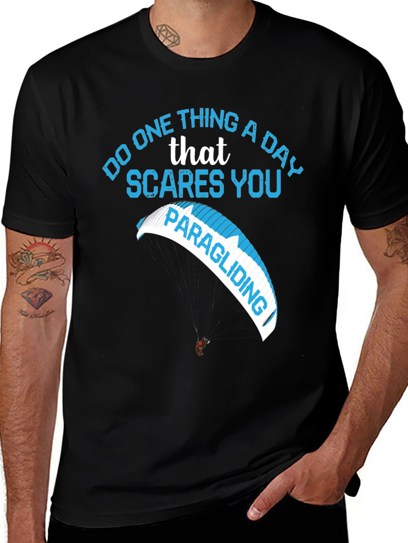 Variant 18 of Do One Thing A Day That Scares You Paragliding T-Shirt