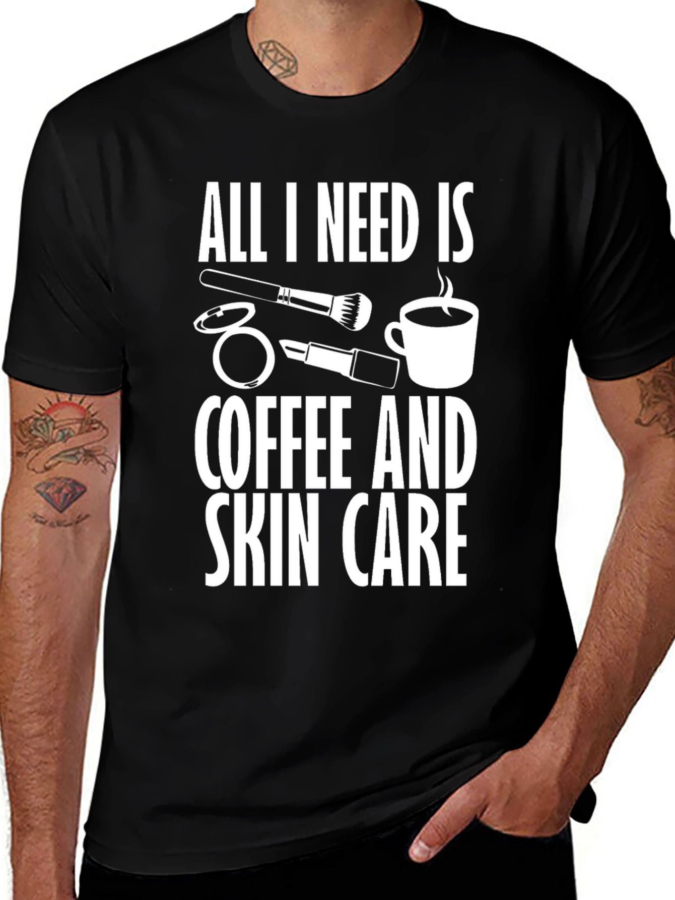 Variant 30 of Coffee & Skincare T-Shirt | Novelty Graphic Tee