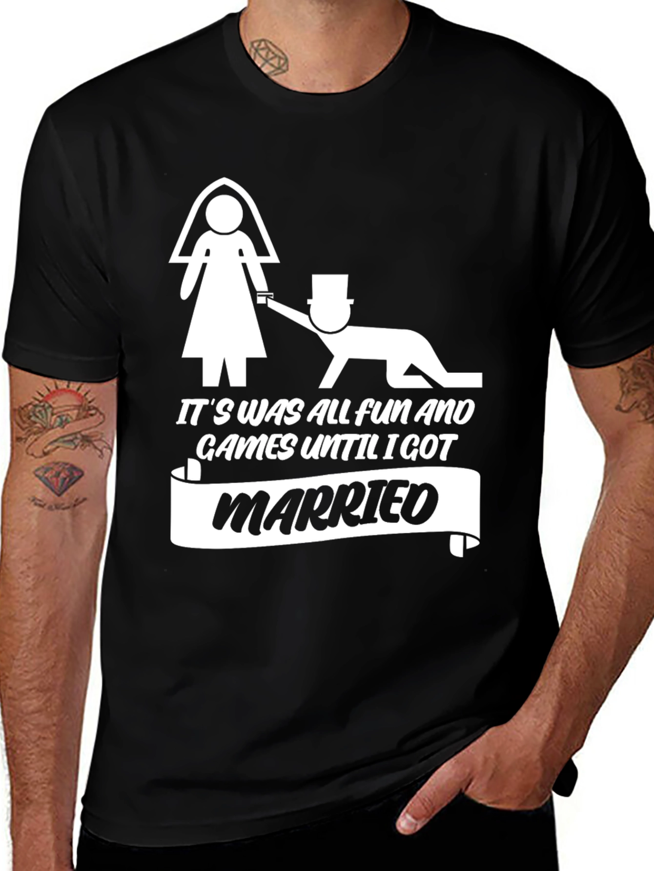 Variant 8 of Funny Marriage T-Shirt - It Was All Fun