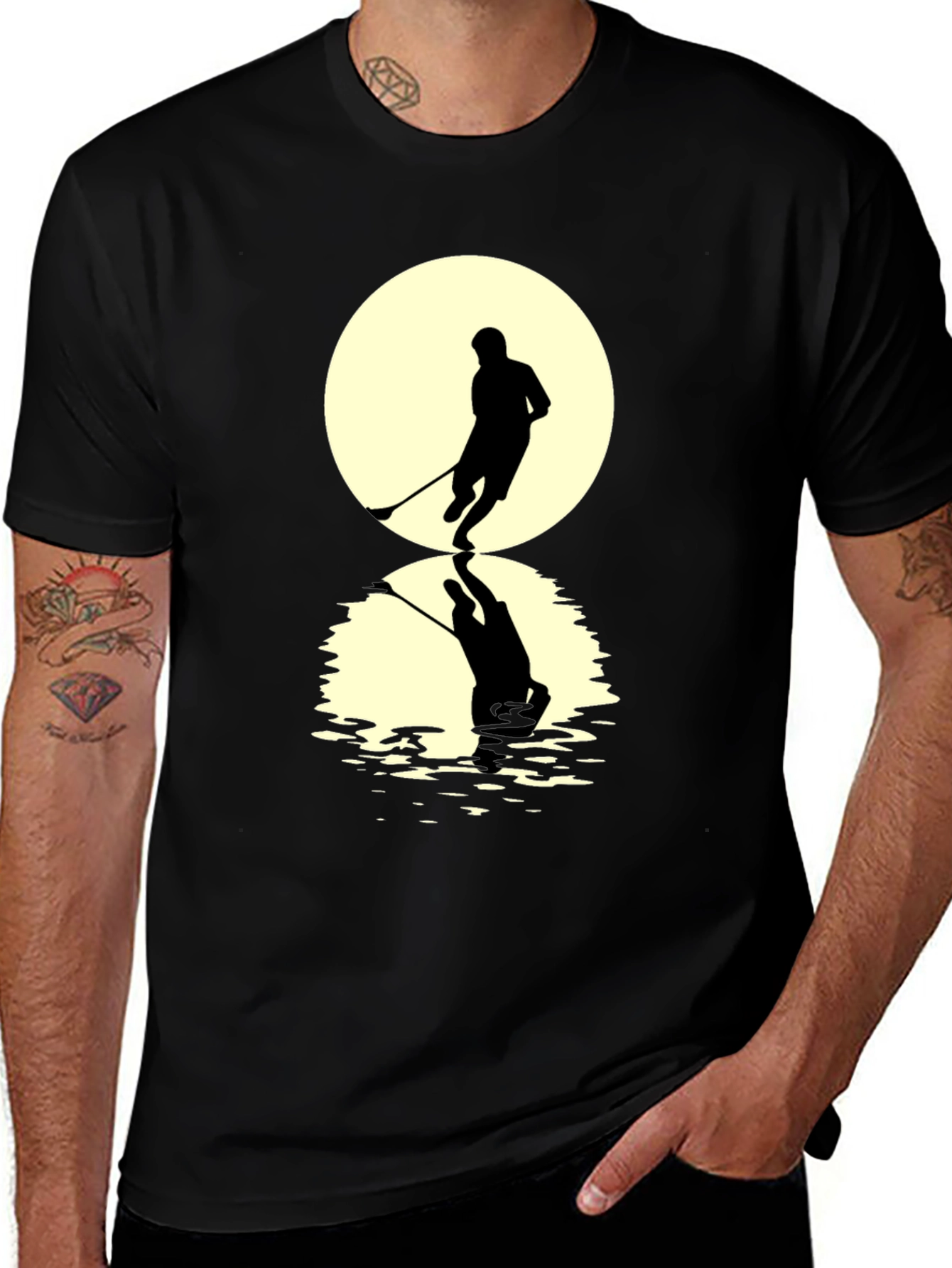 Variant 10 of Hockey Silhouette T-Shirt