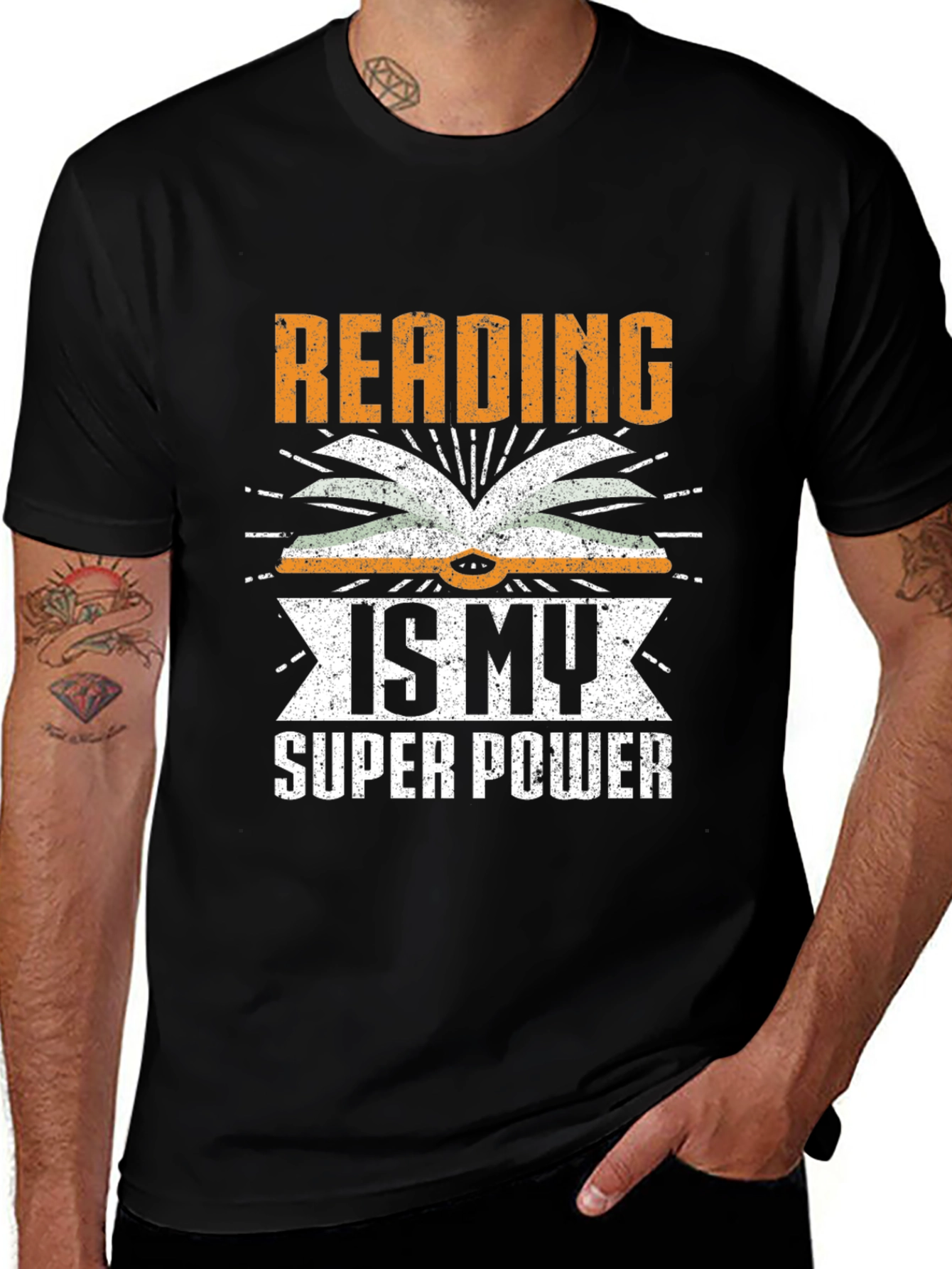 Variant 19 of Reading is My Super Power T-Shirt