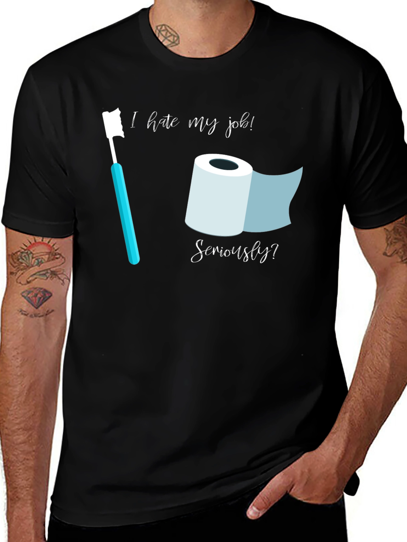Variant 14 of Humorous "I Hate My Job" T-Shirt