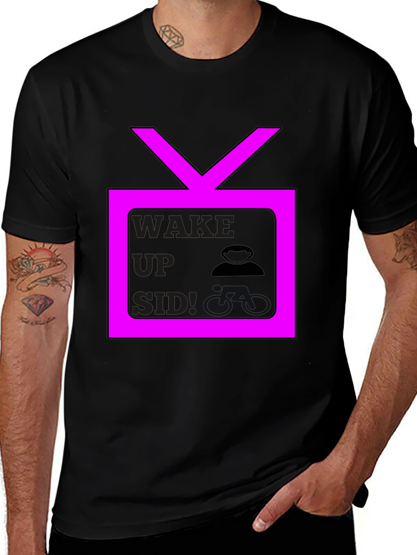 Variant 5 of Wake Up Side TV Graphic Tee