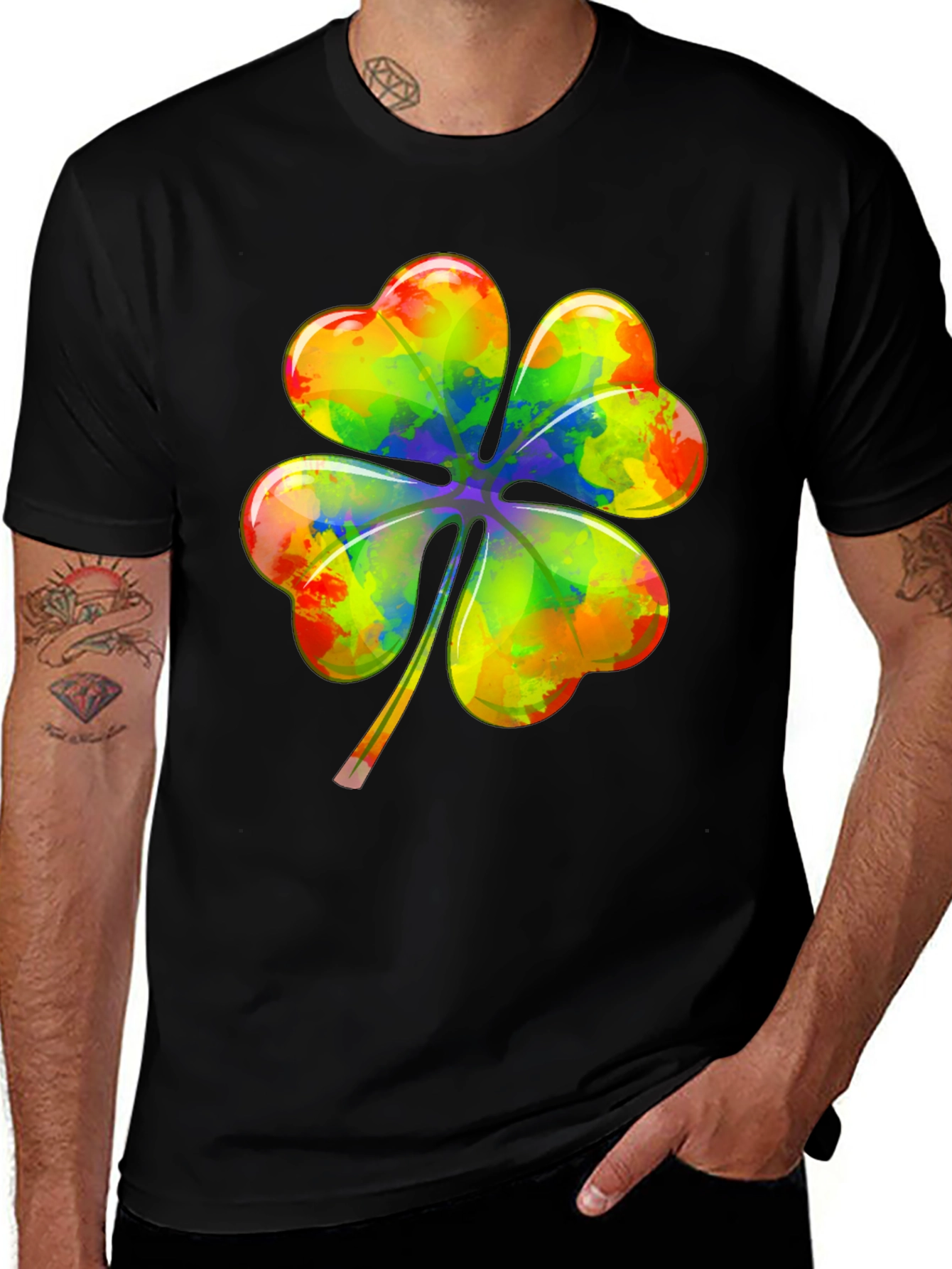 Rainbow Shamrock T-Shirt - Lucky St. Patrick's Day Tee