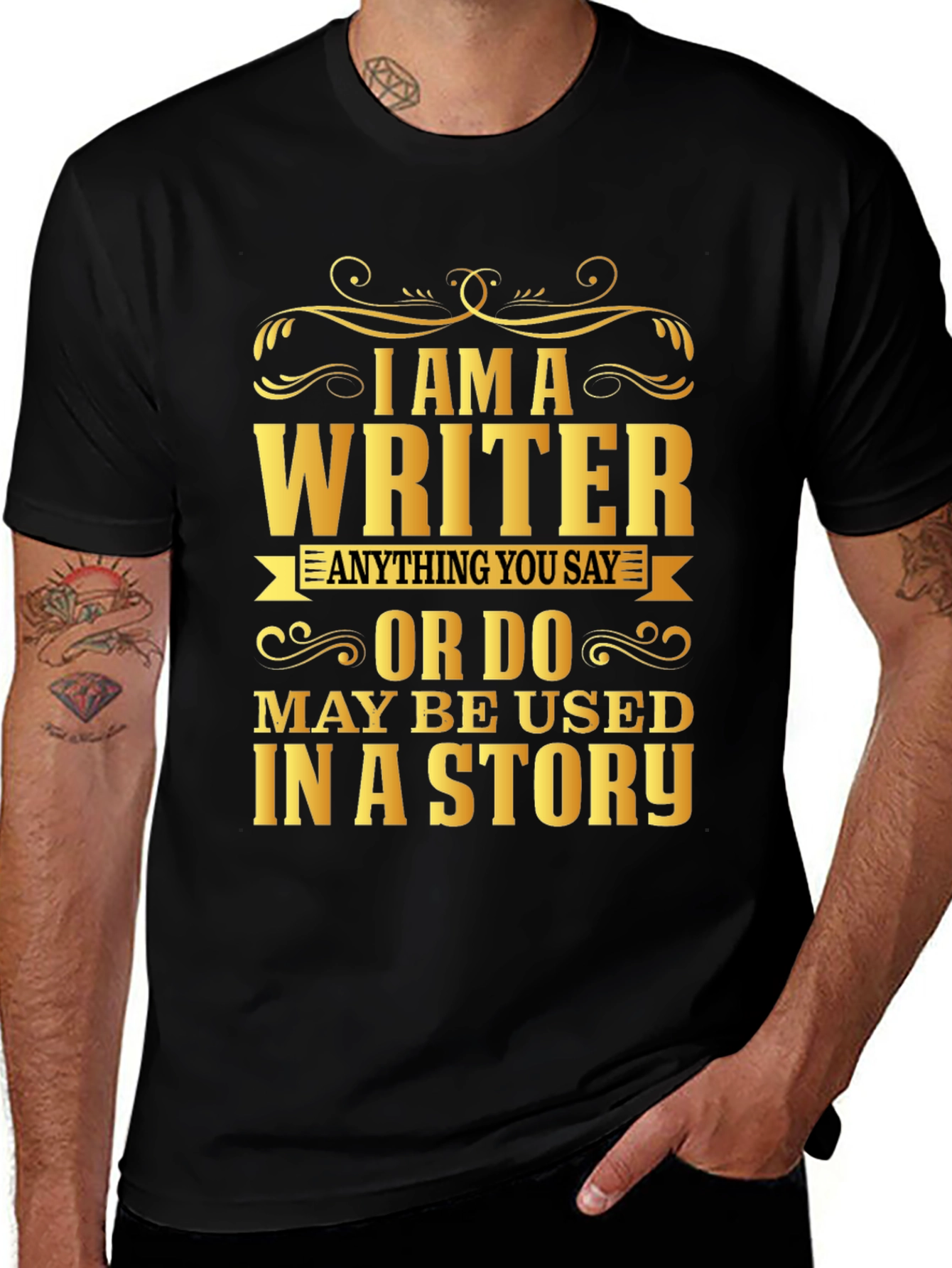 Writer Novelty Graphic T-Shirt
