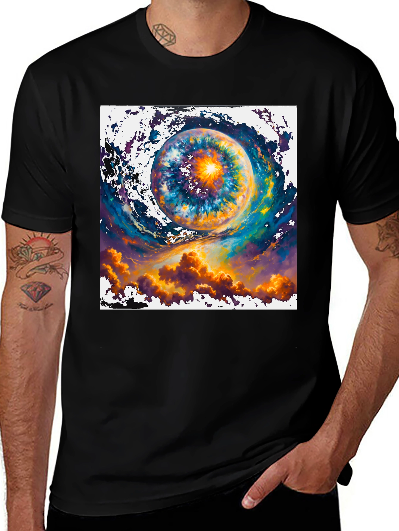 Variant 28 of Eye of the Universe Black T-Shirt