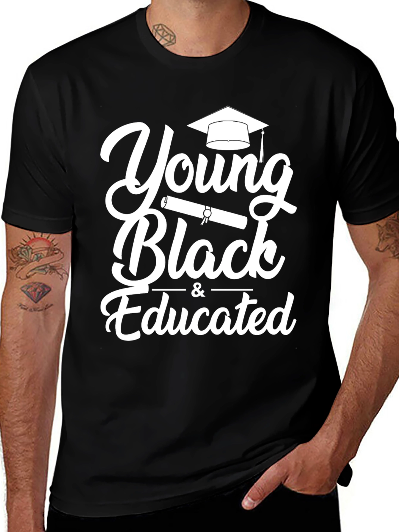 Variant 30 of Young Black & Educated Graphic T-Shirt